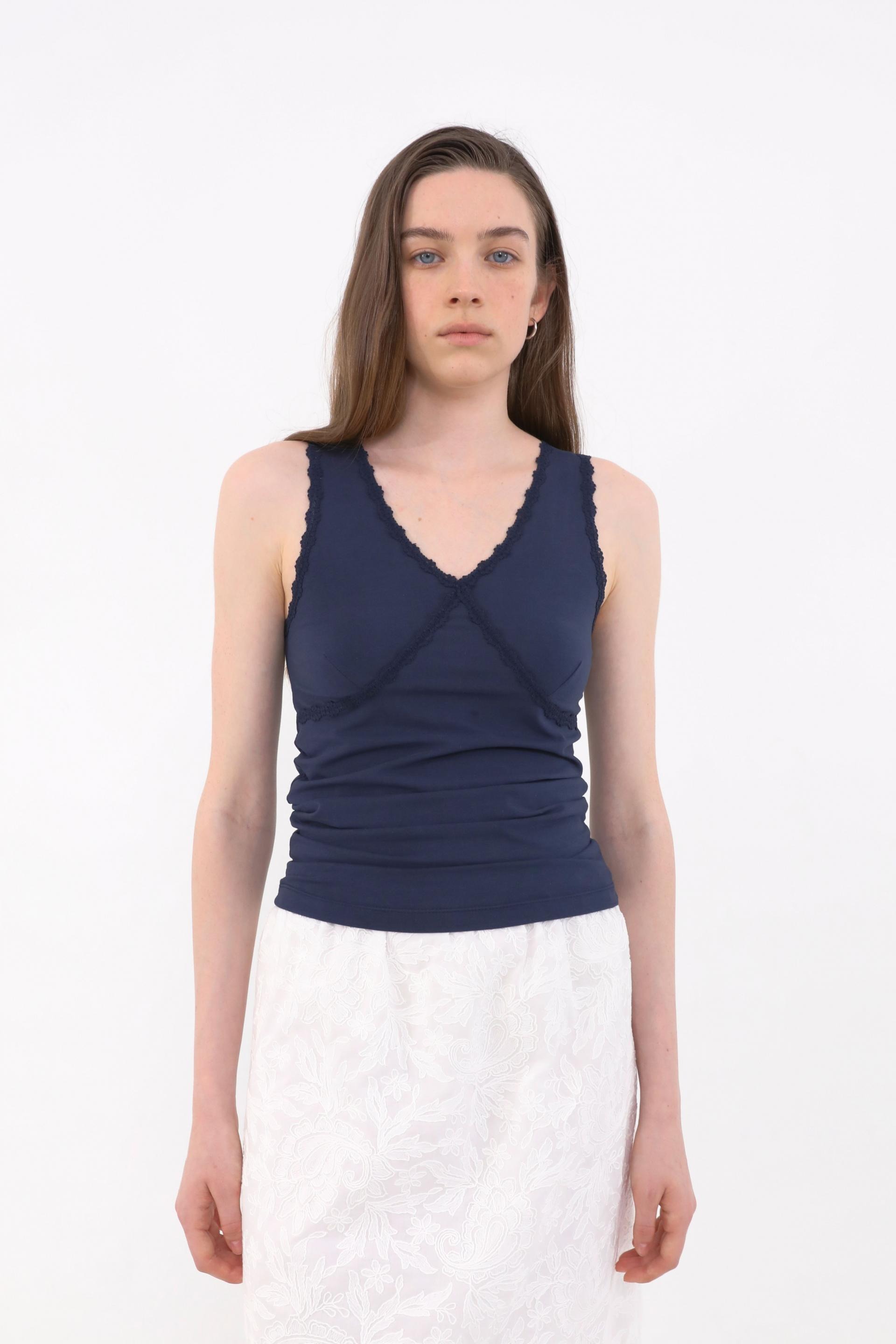 Eto Lace Sleeveless [Navy]