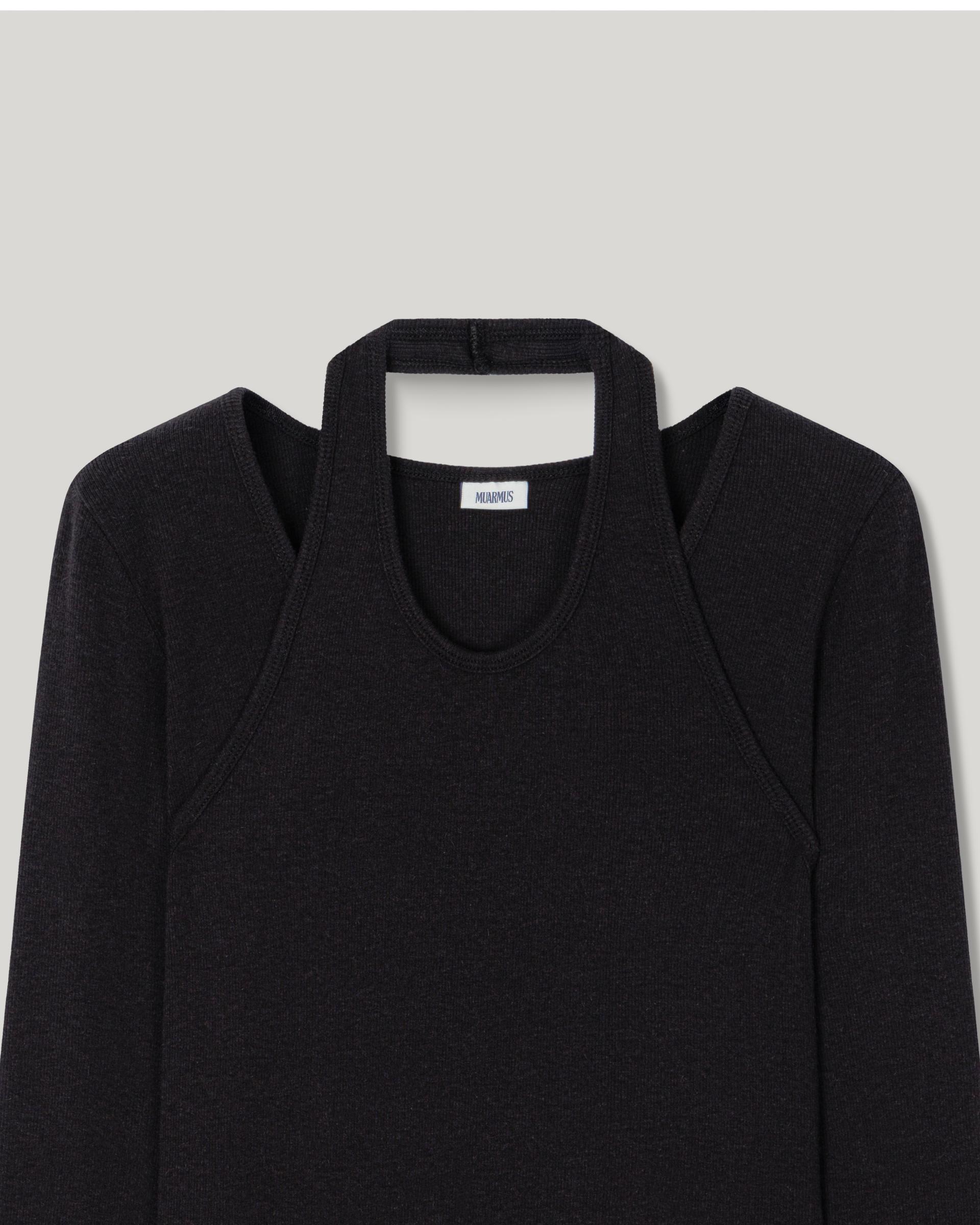 Loop Halter T-shirt [Black]