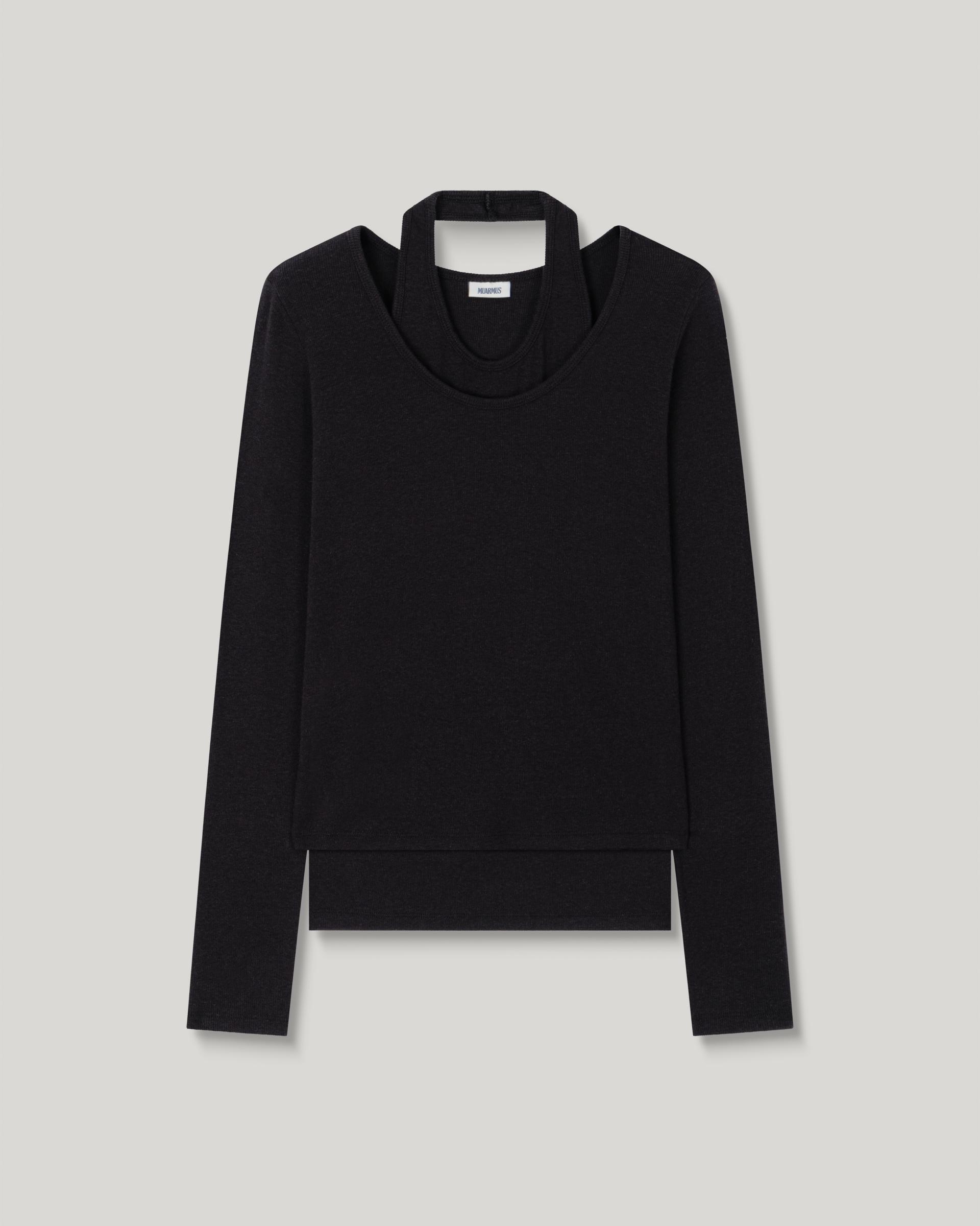 Loop Halter T-shirt [Black]