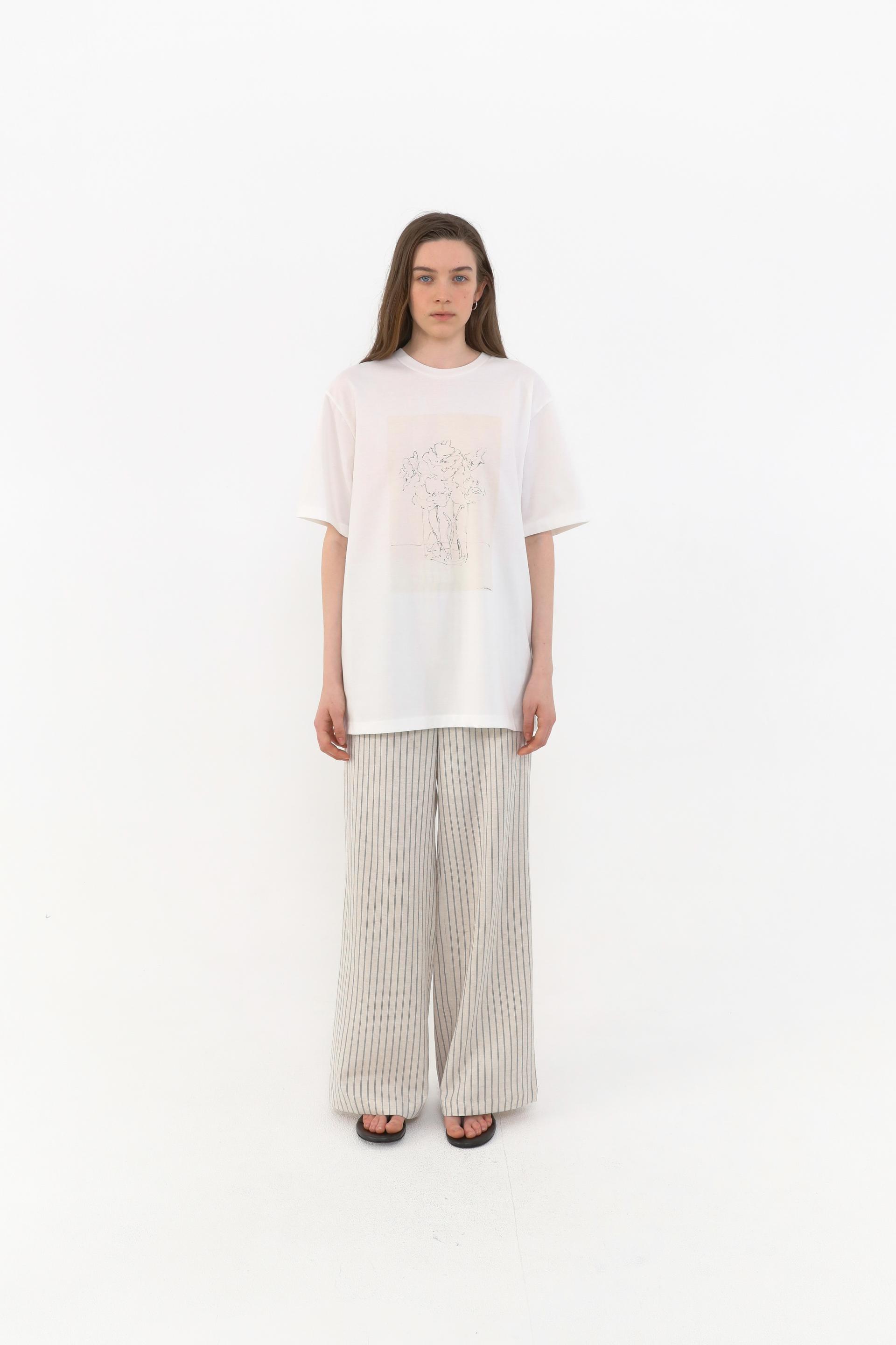 Carla X Object Drawing T-Shirt [Ivory]