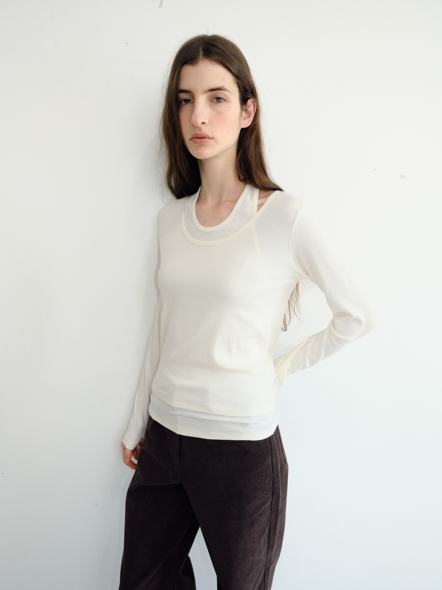 Loop Halter T-shirt [Ivory]