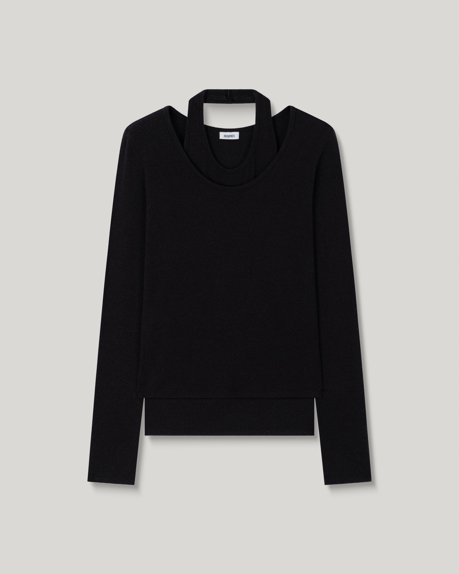Loop Halter T-shirt [Black]