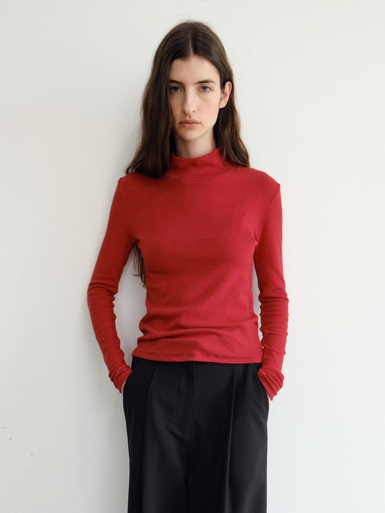 Roven Wool Turtleneck [Red]
