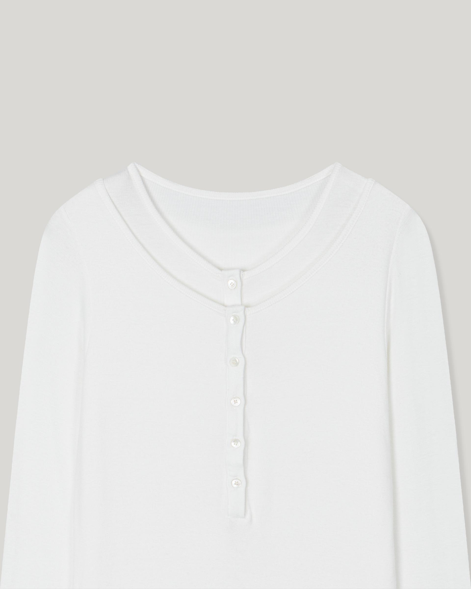 Veil Layered T-shirt [Ivory]