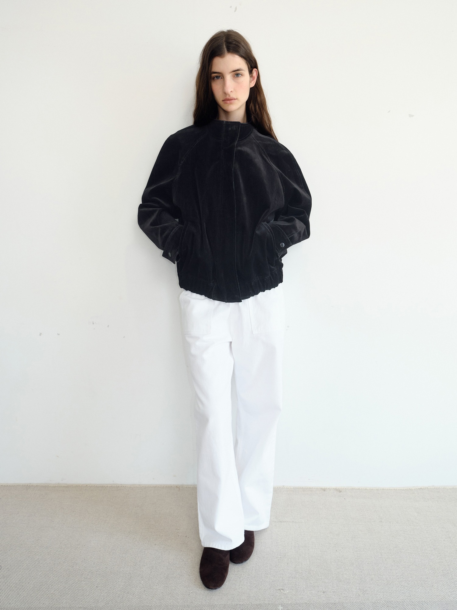 Walker Velvet Blouson [Black]