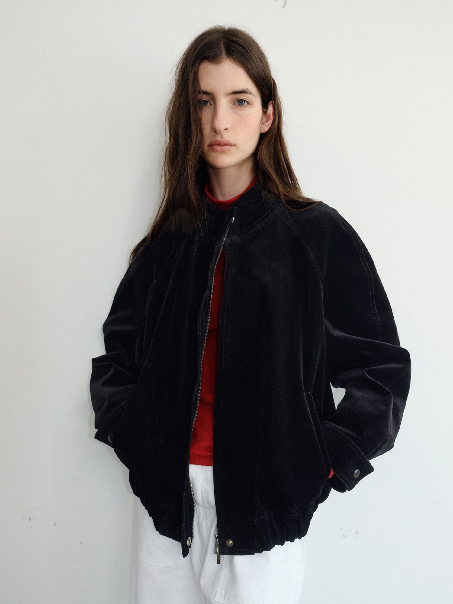 Walker Velvet Blouson [Black]