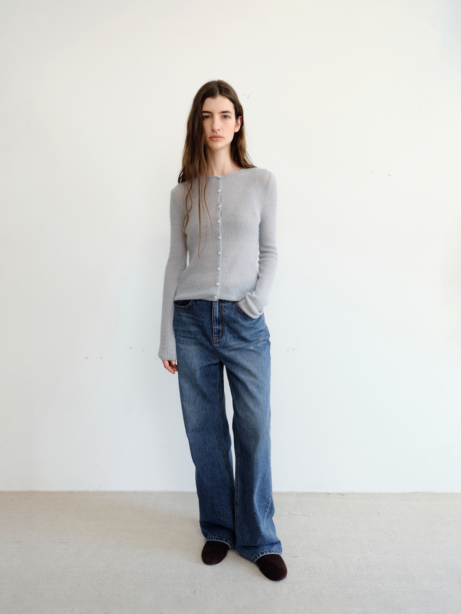 Elio Wool Knit Cardigan [Mint]