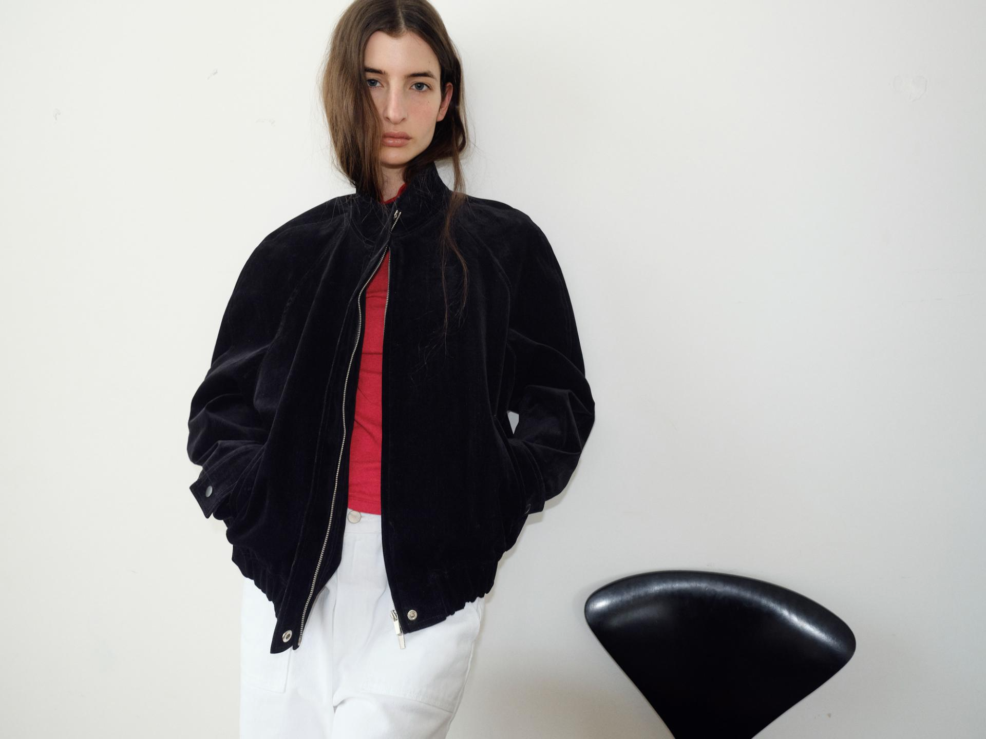 Walker Velvet Blouson [Black]