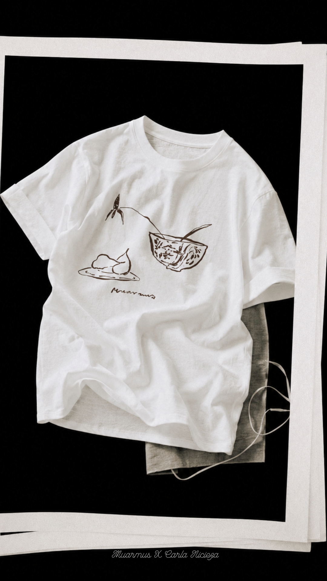 Carla X Fruit Drawing T-Shirt [Ivory]