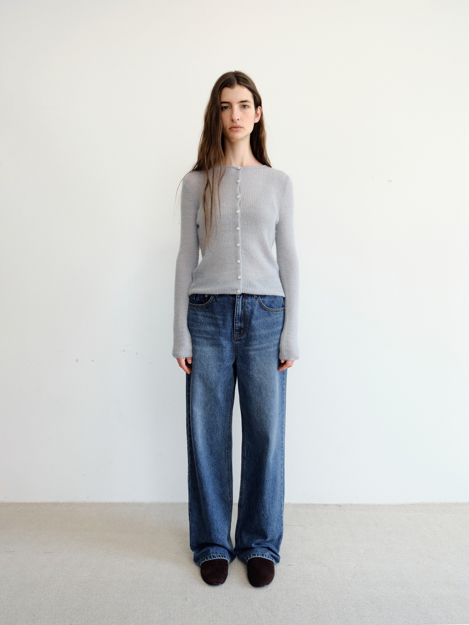 Elio Wool Knit Cardigan [Mint]