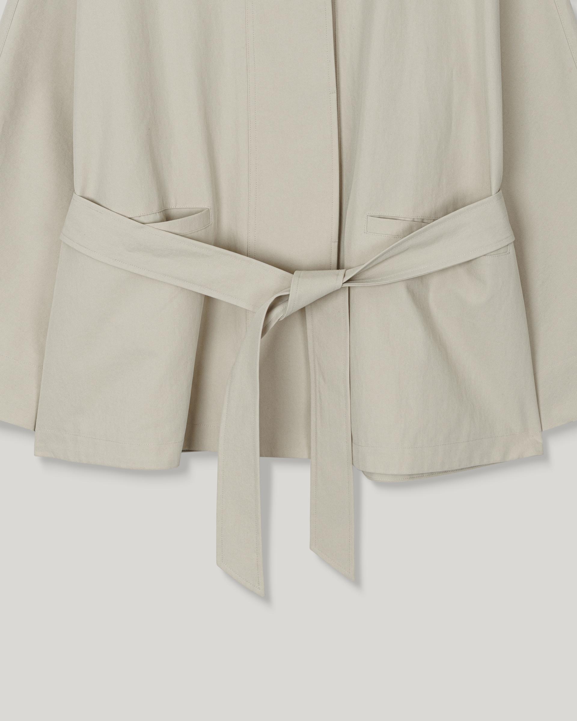 Dane Half Trench Coat [Beige]