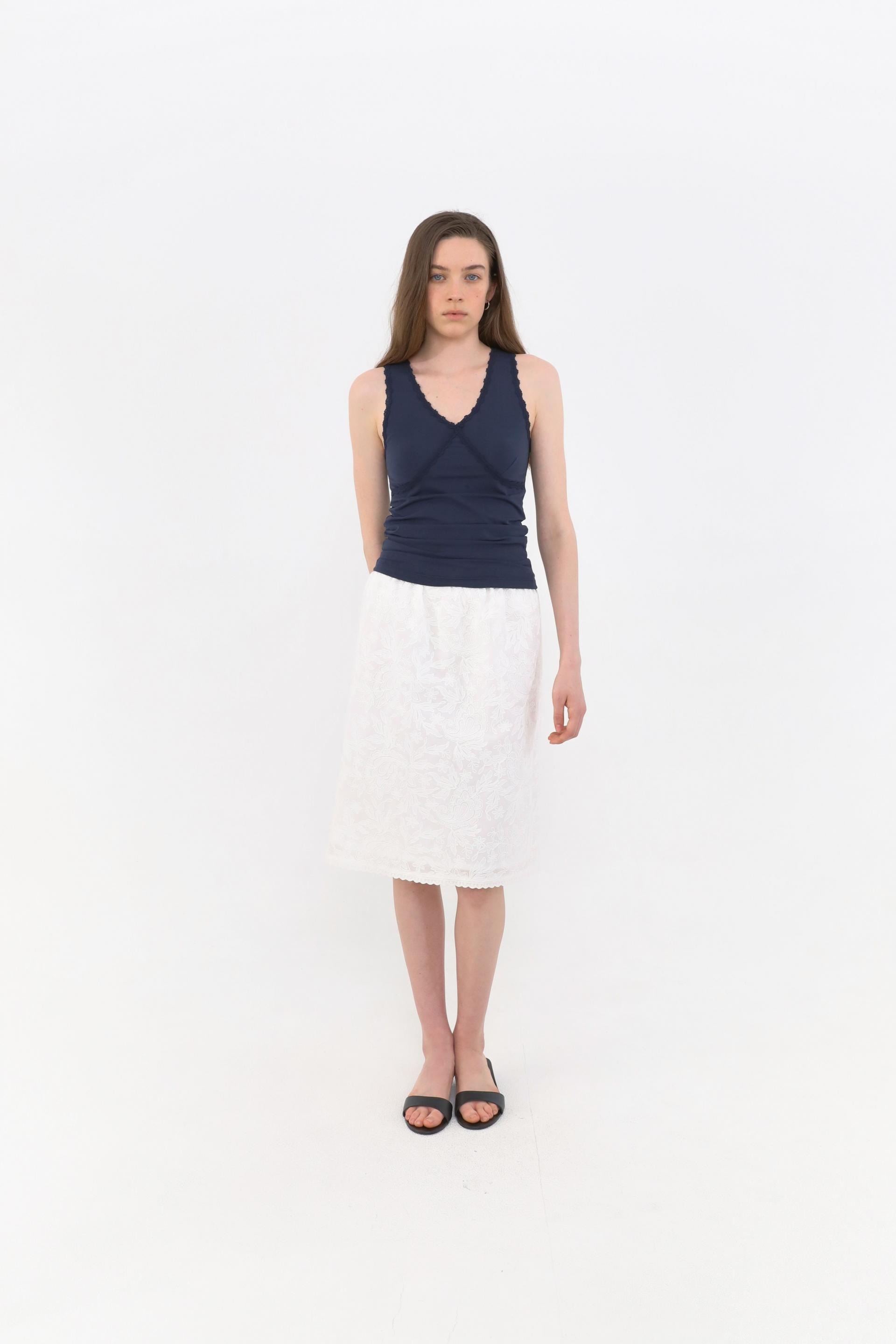 Eto Lace Sleeveless [Navy]