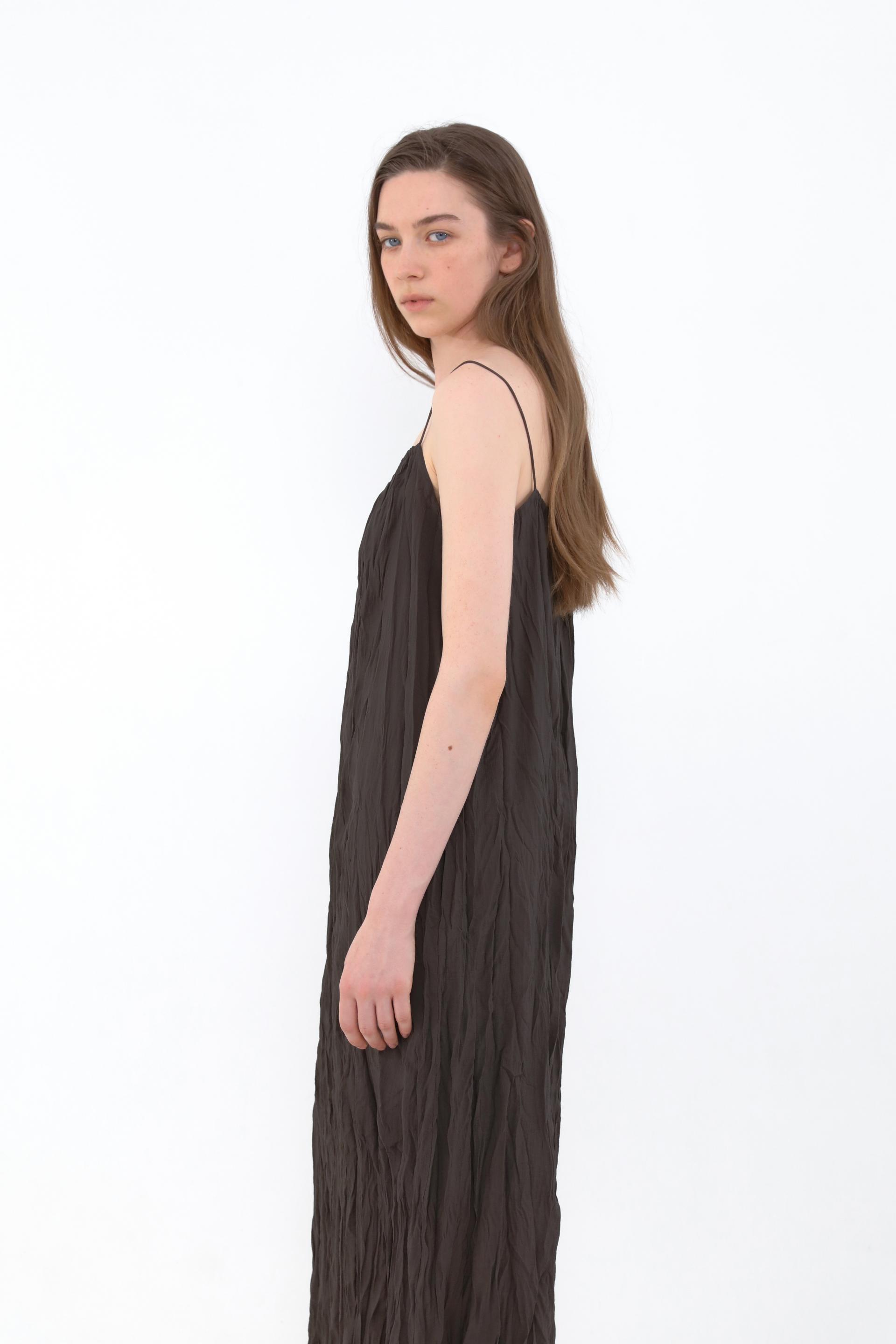 Maren Twist Scarf Dress [Brown]