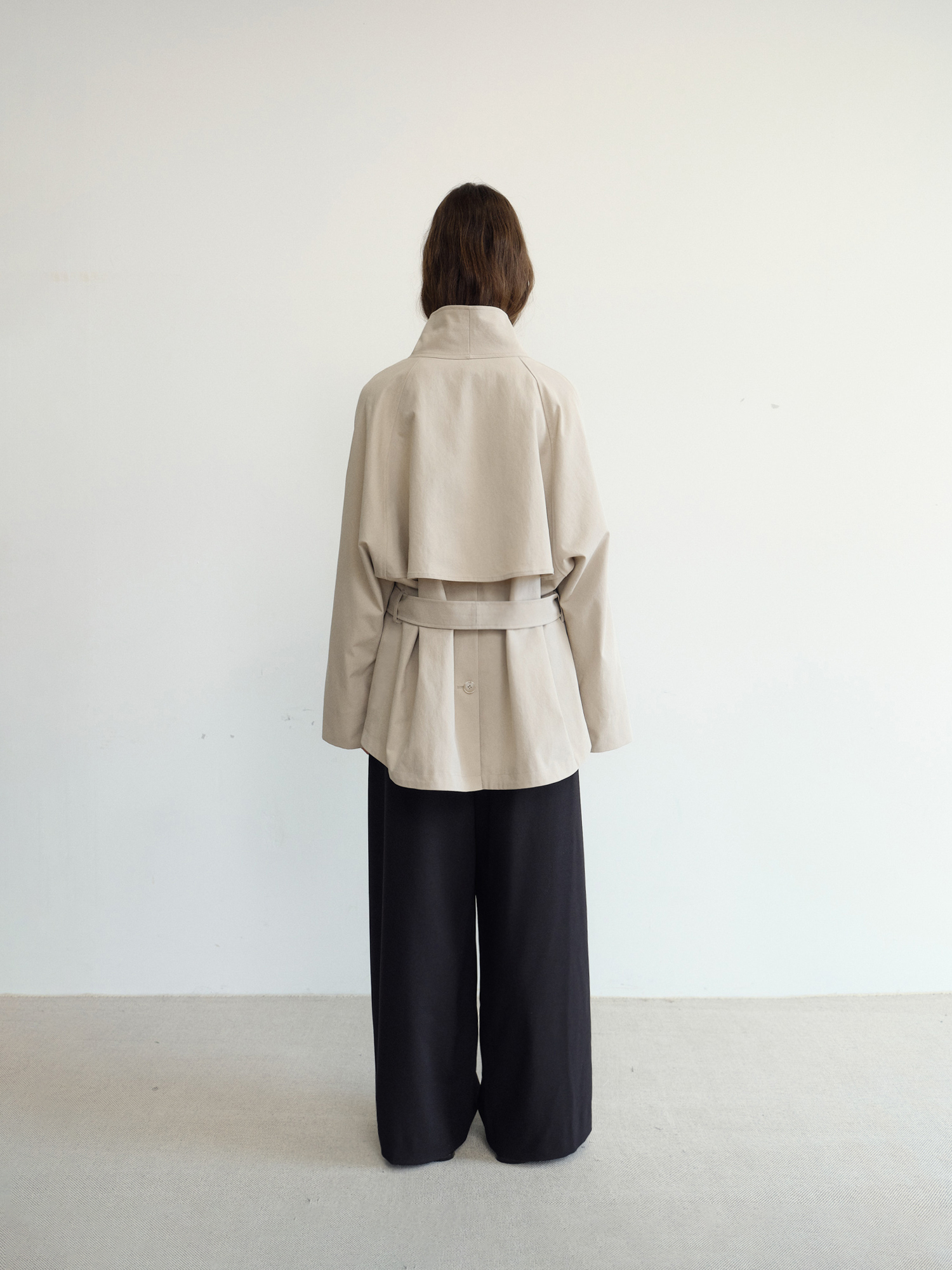 Dane Half Trench Coat [Beige]