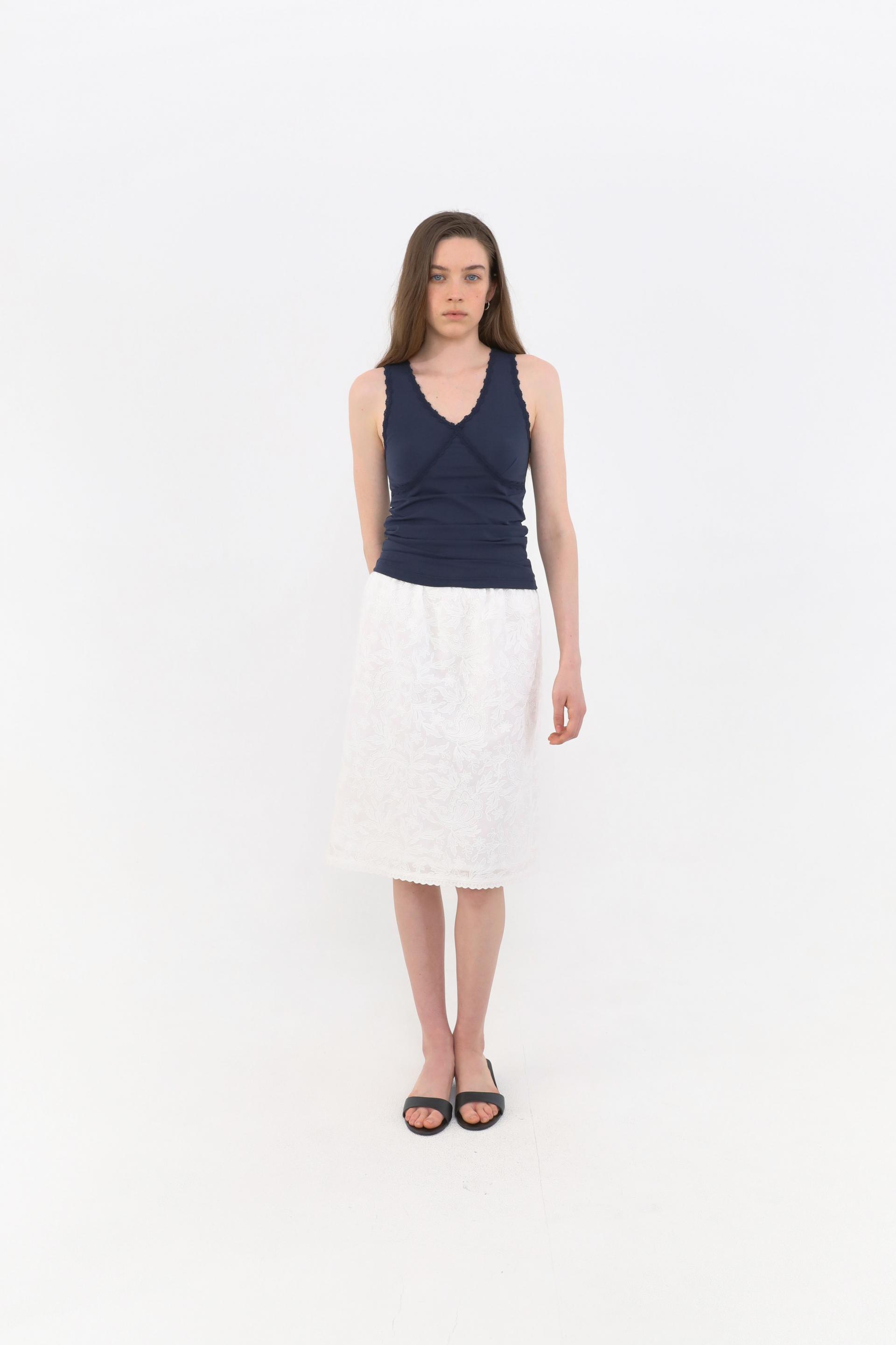 Eto Lace Sleeveless [Navy]