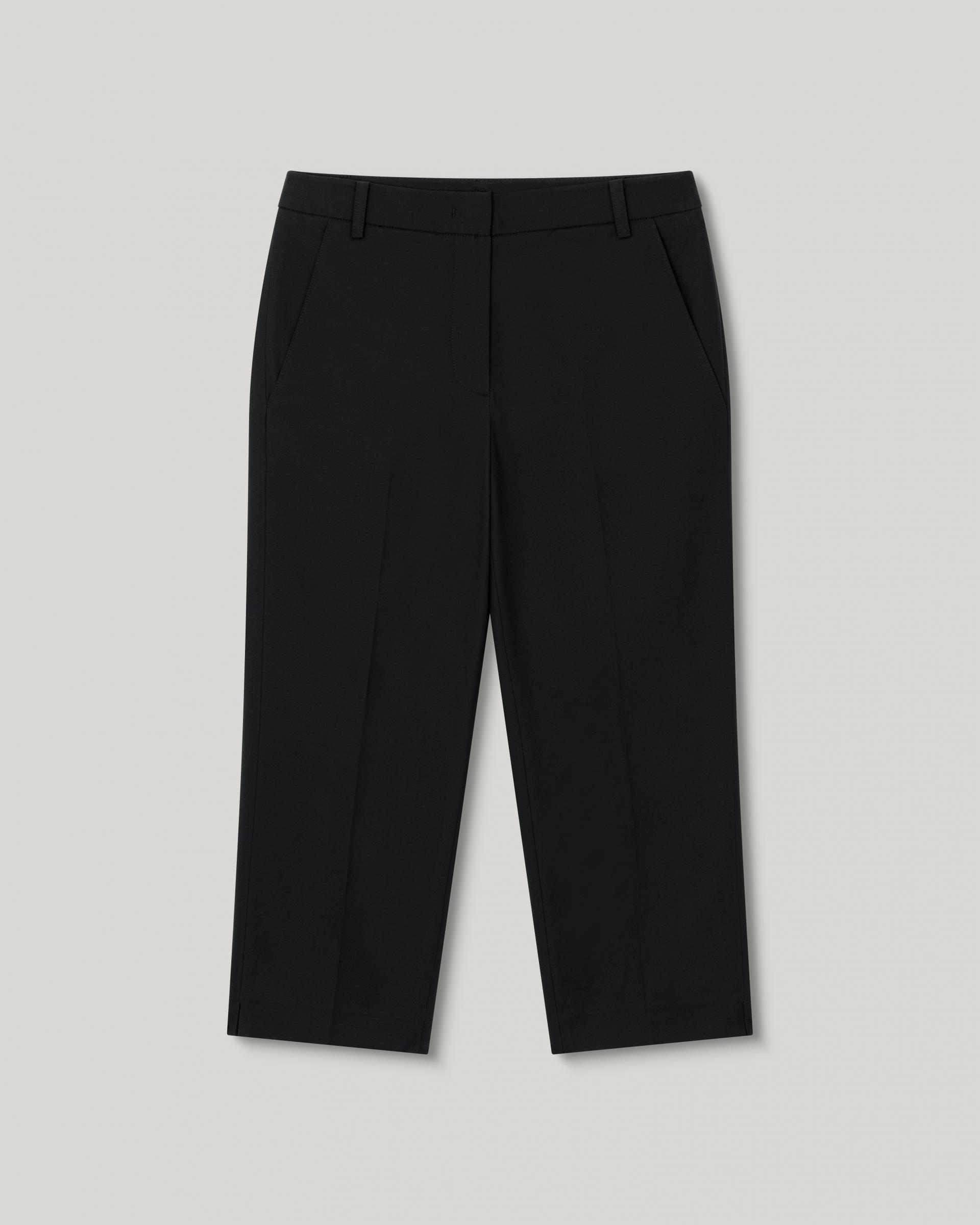 Wonder Linen Capri Slacks [Black]