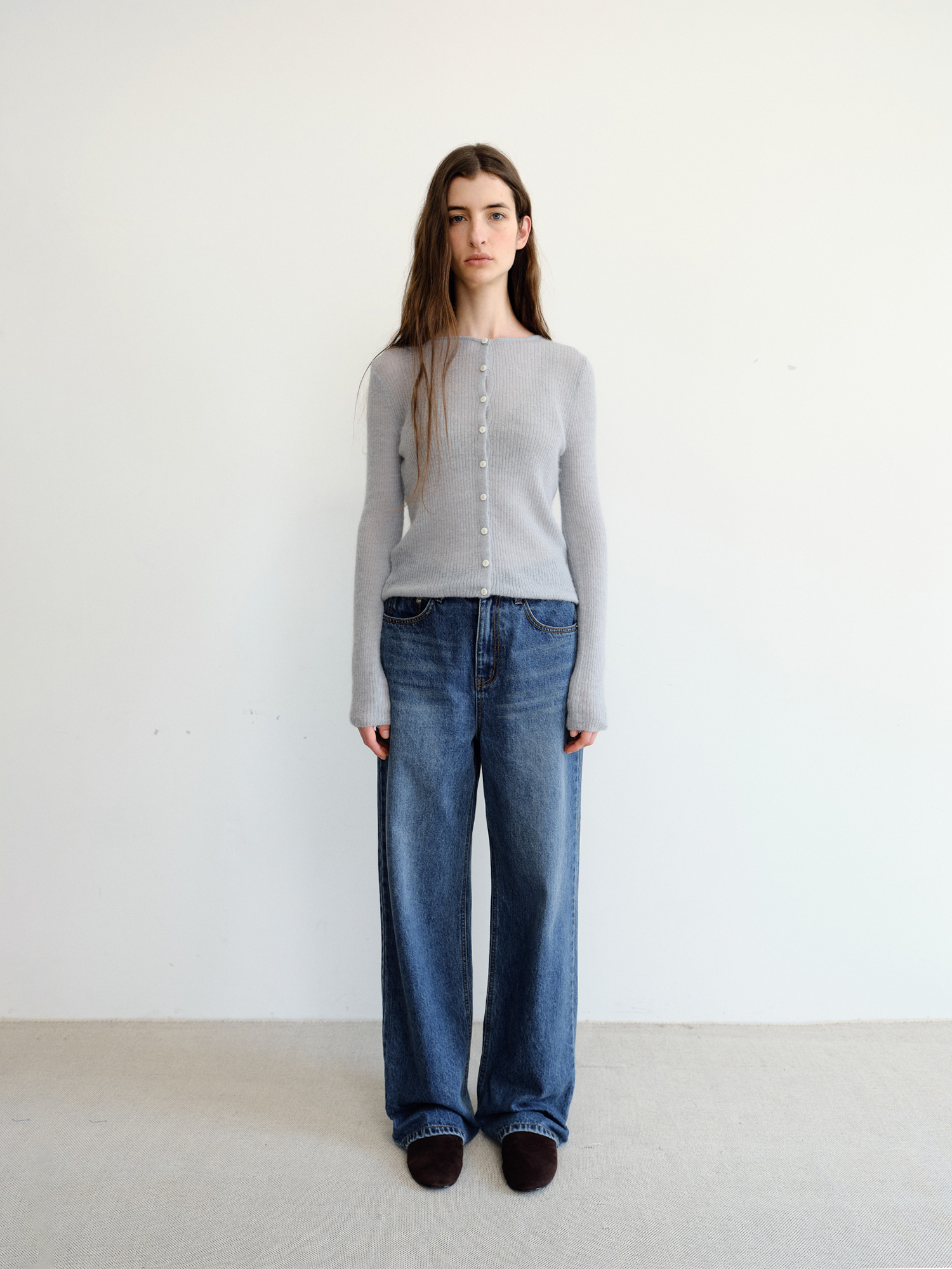Elio Wool Knit Cardigan [Mint]