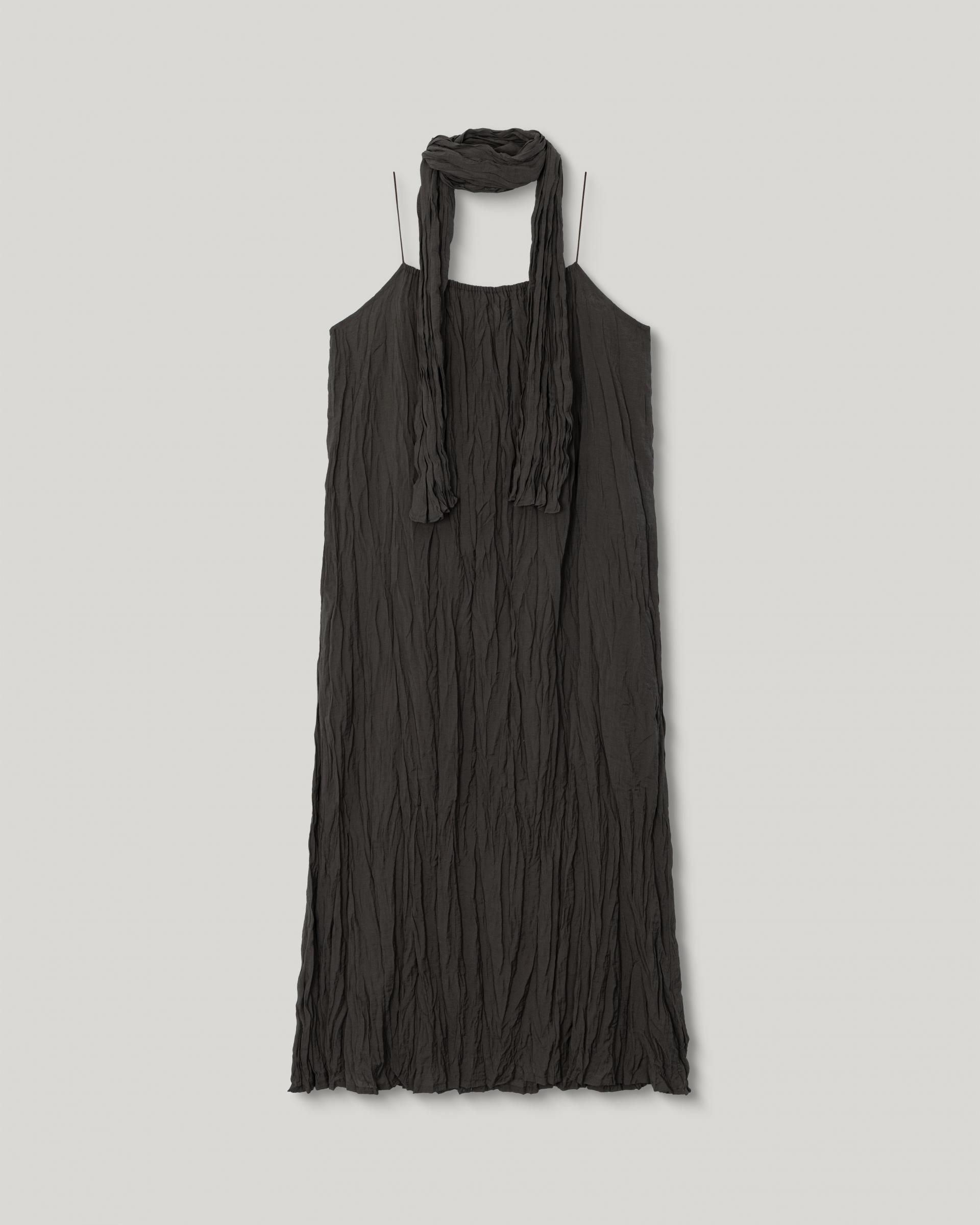 Maren Twist Scarf Dress [Brown]