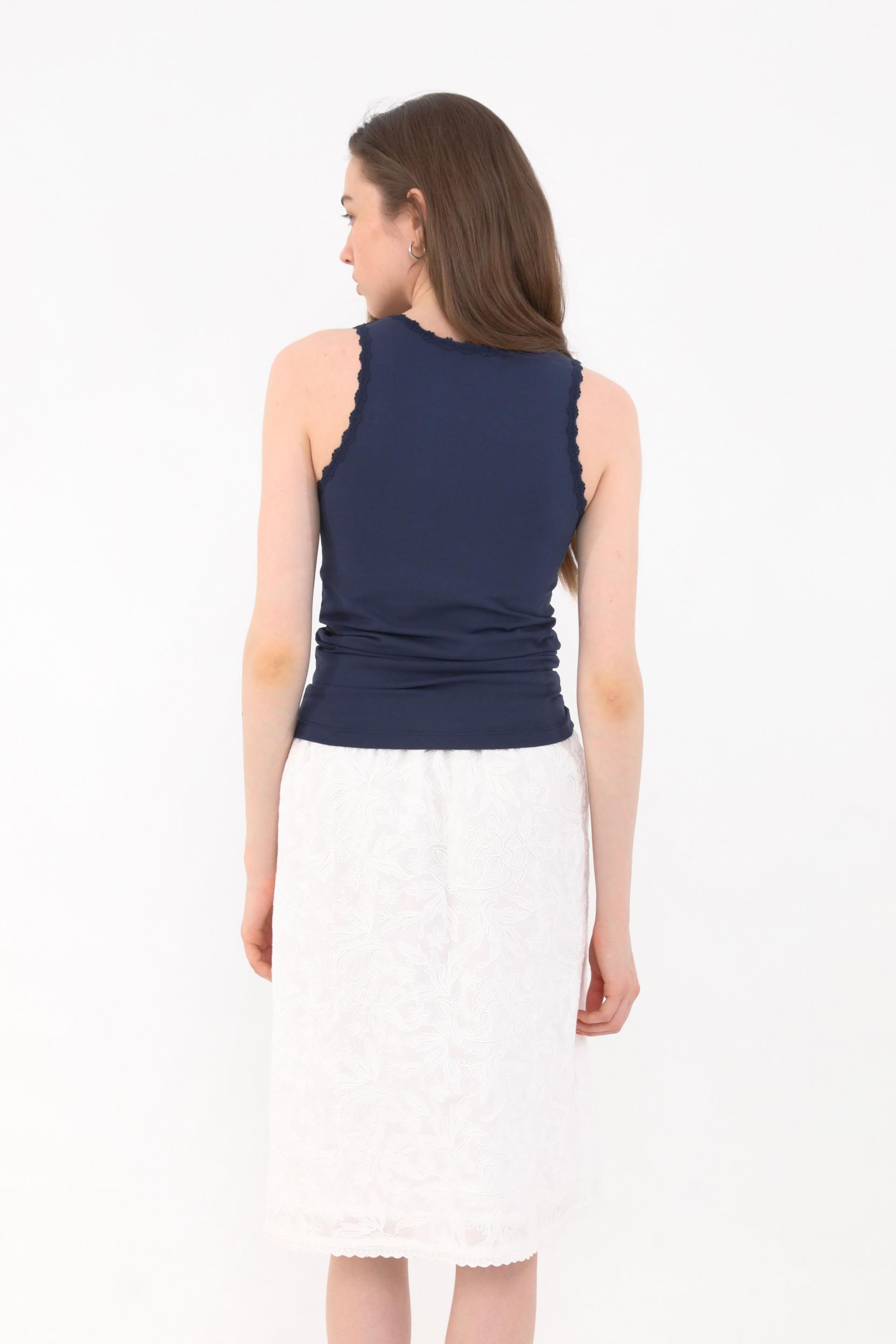 Eto Lace Sleeveless [Navy]