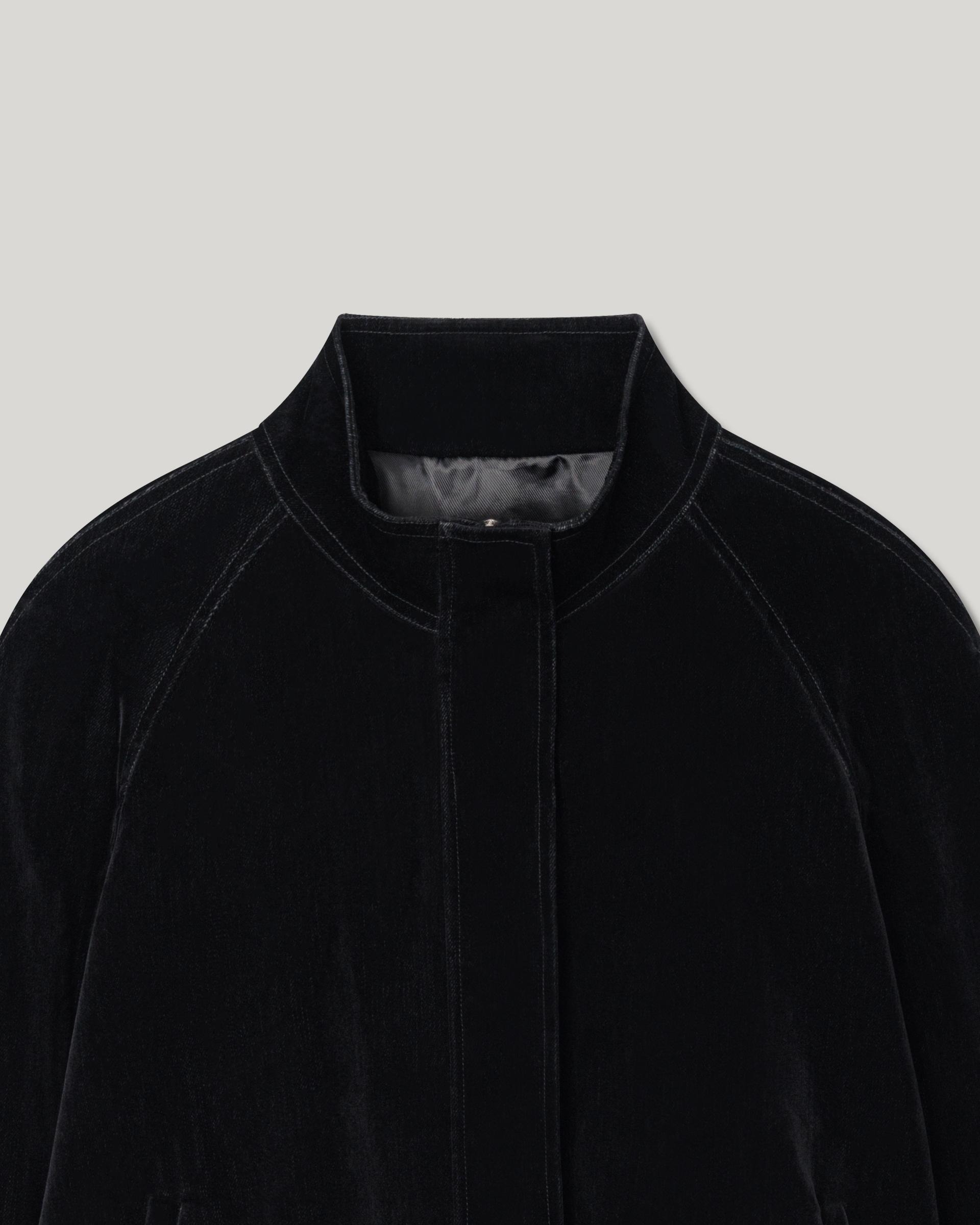 Walker Velvet Blouson [Black]