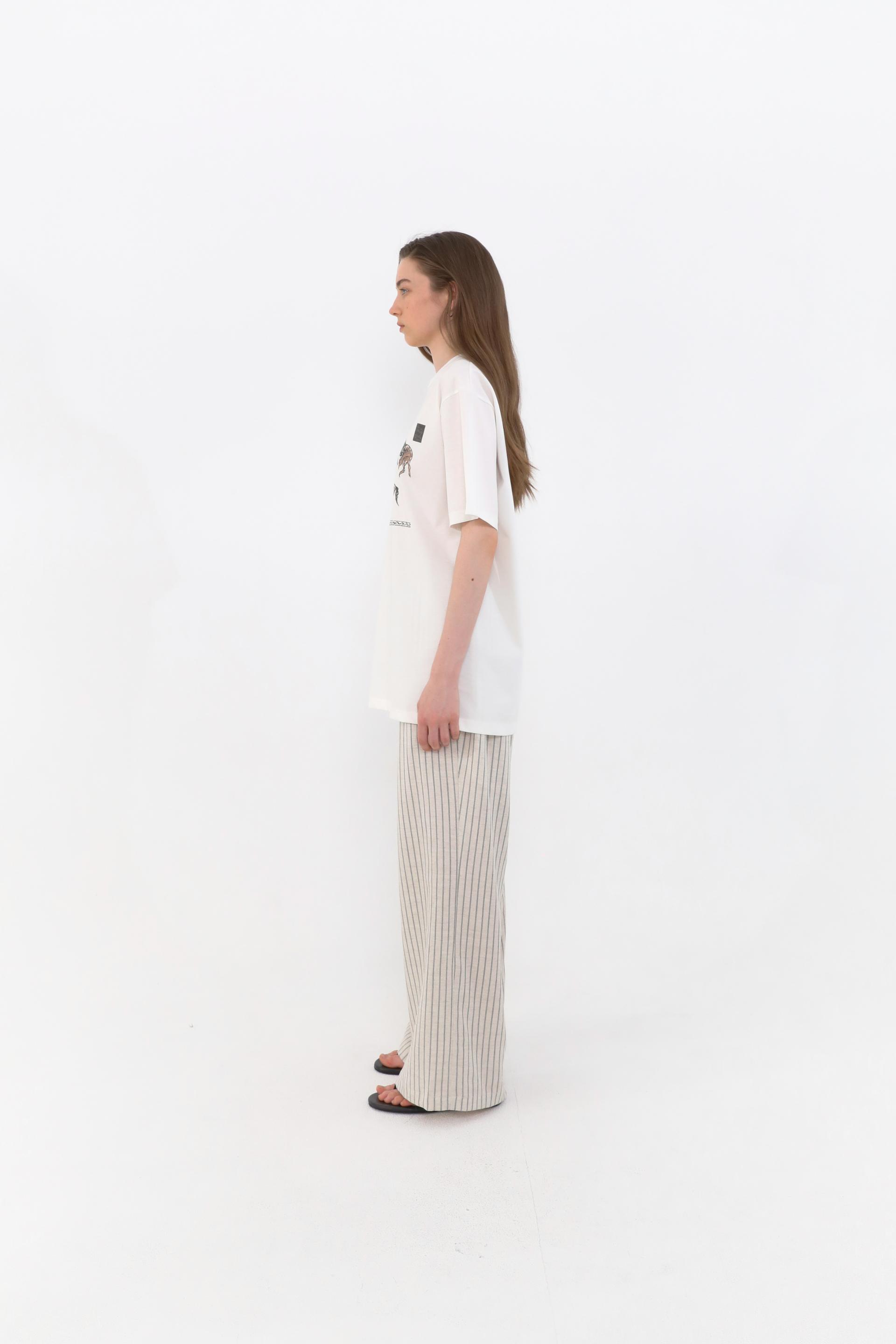 Carla X Horse Drawing T-Shirt [Ivory]