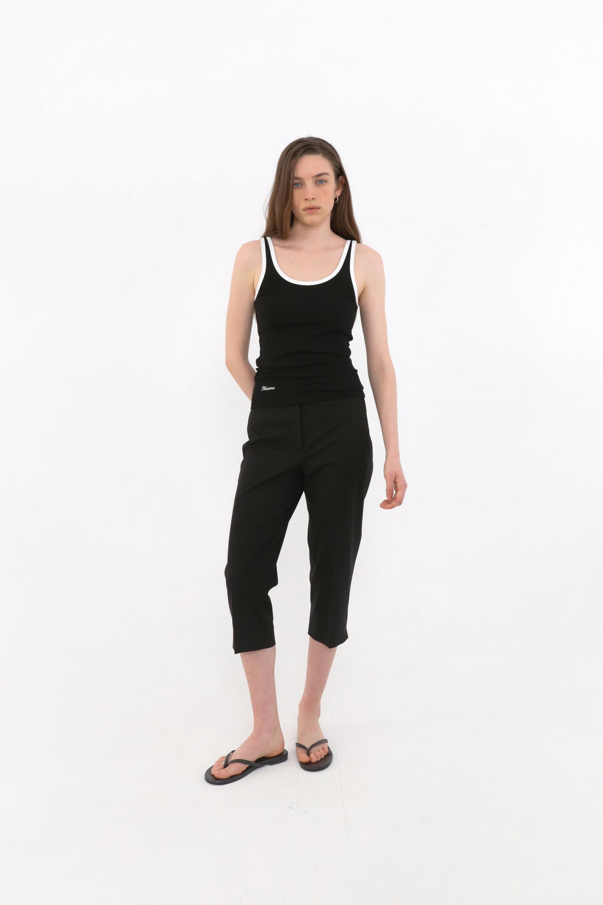 Leon Contrast Sleeveless [Black]