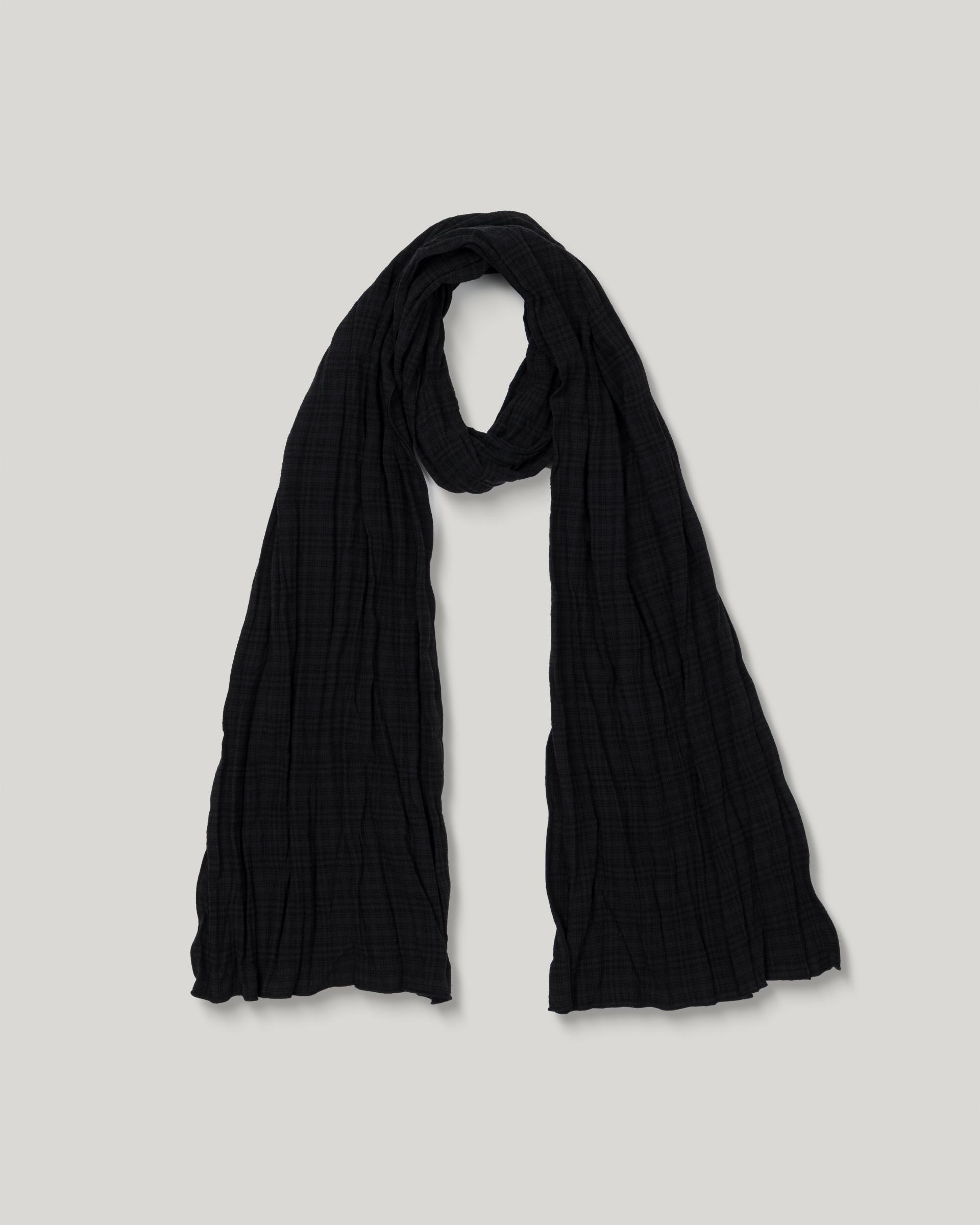 Ripple Check Scarf [Black]