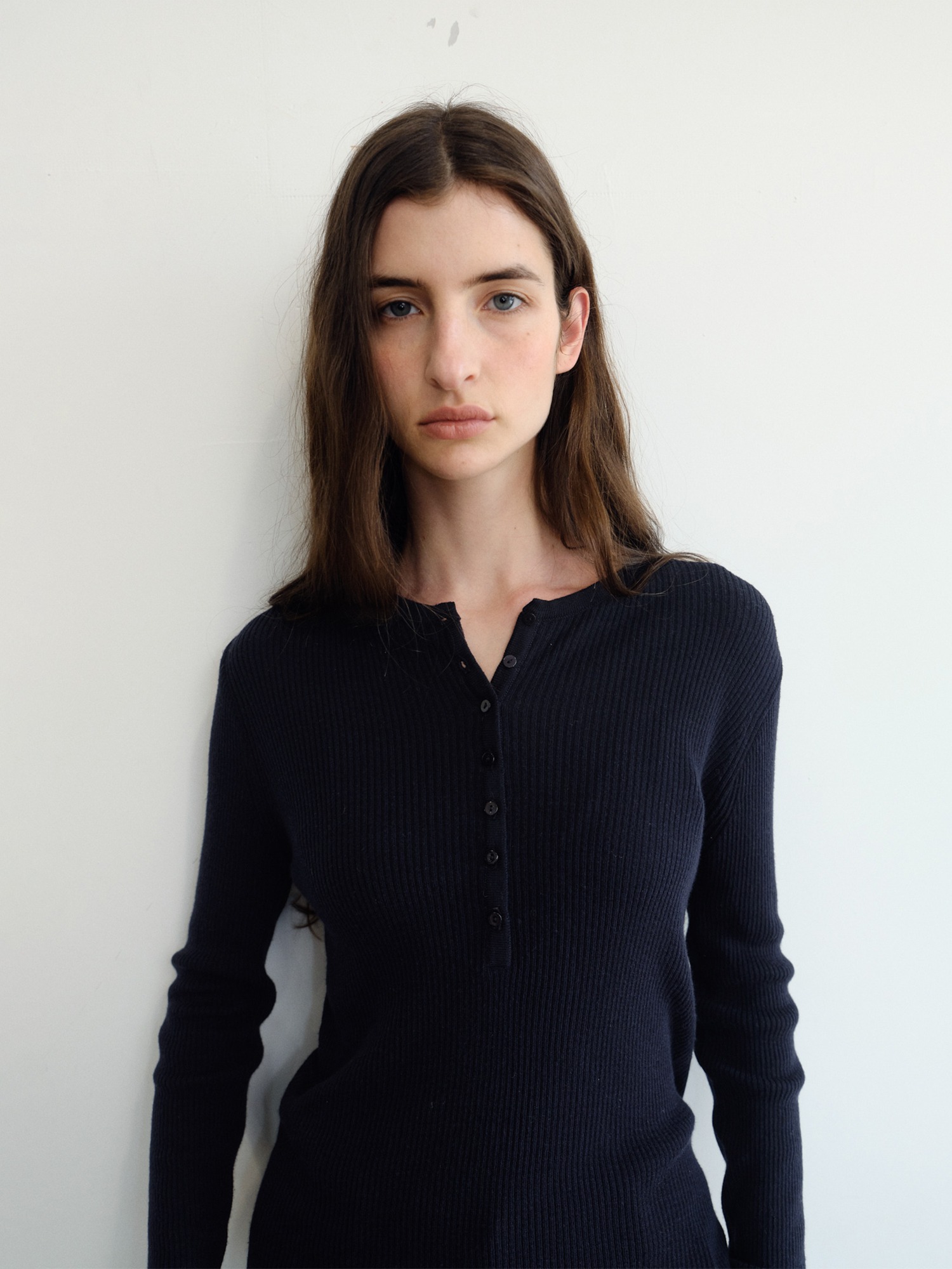 Hale Henley Knit [Navy]