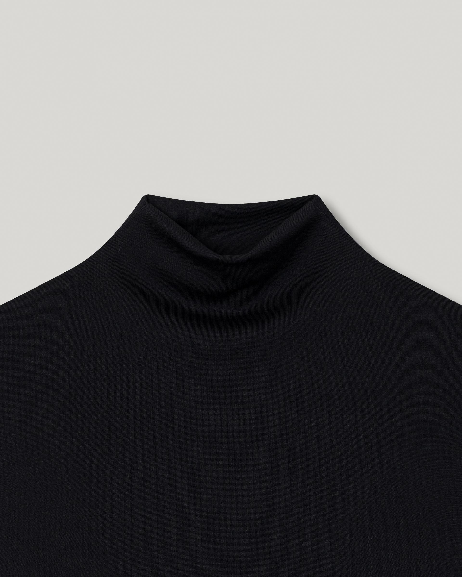 Hane Roll-Neck Sleeveless [Black]