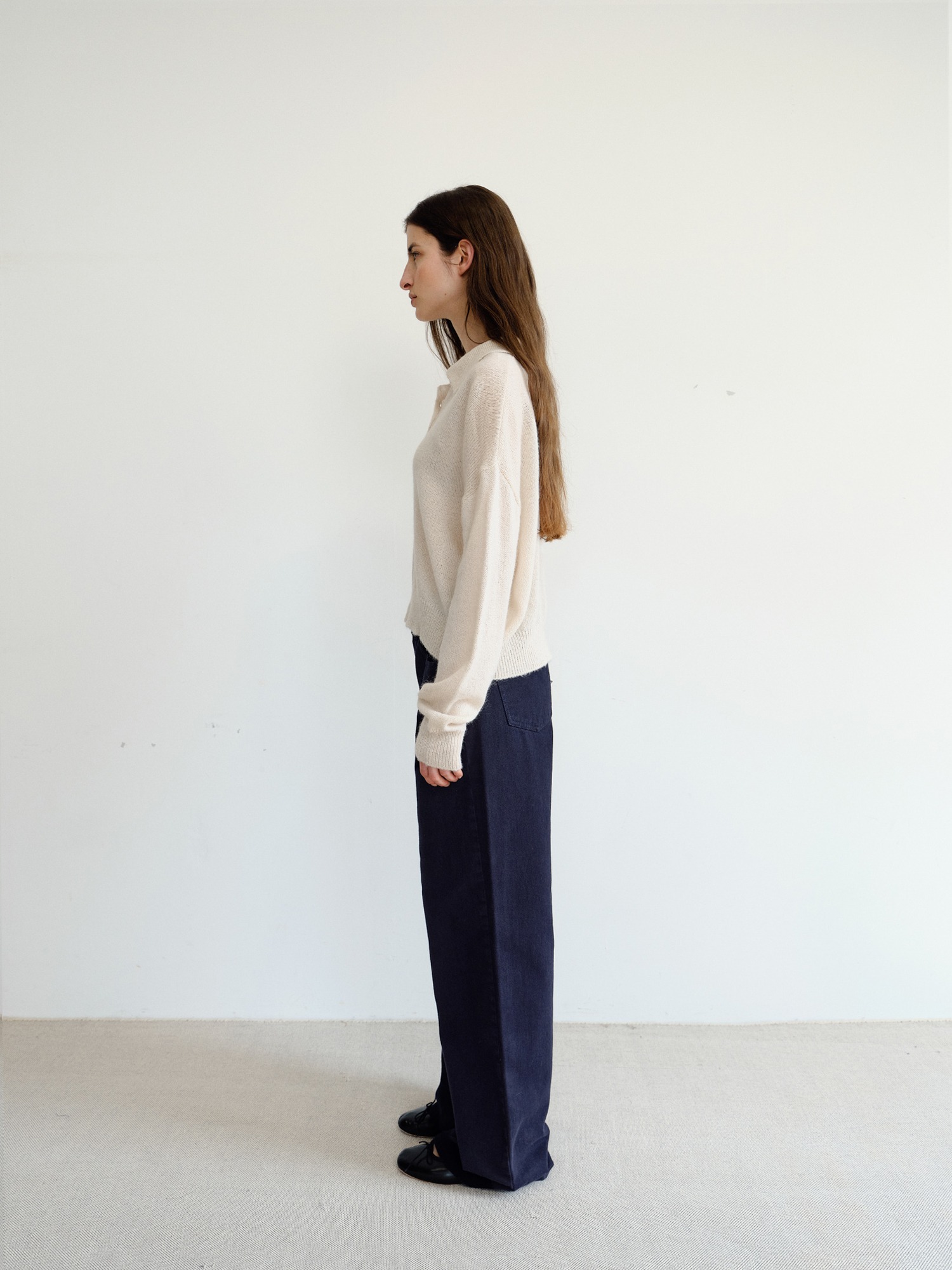 Alto Wool Collar Knit [Ivory]