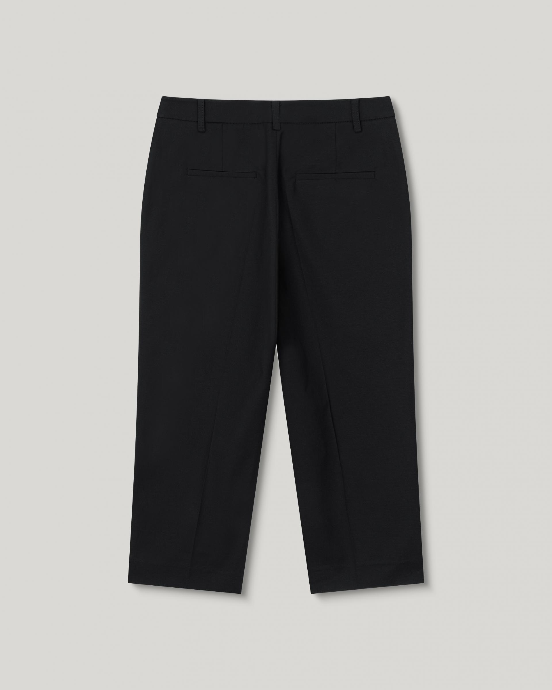 Wonder Linen Capri Slacks [Black]