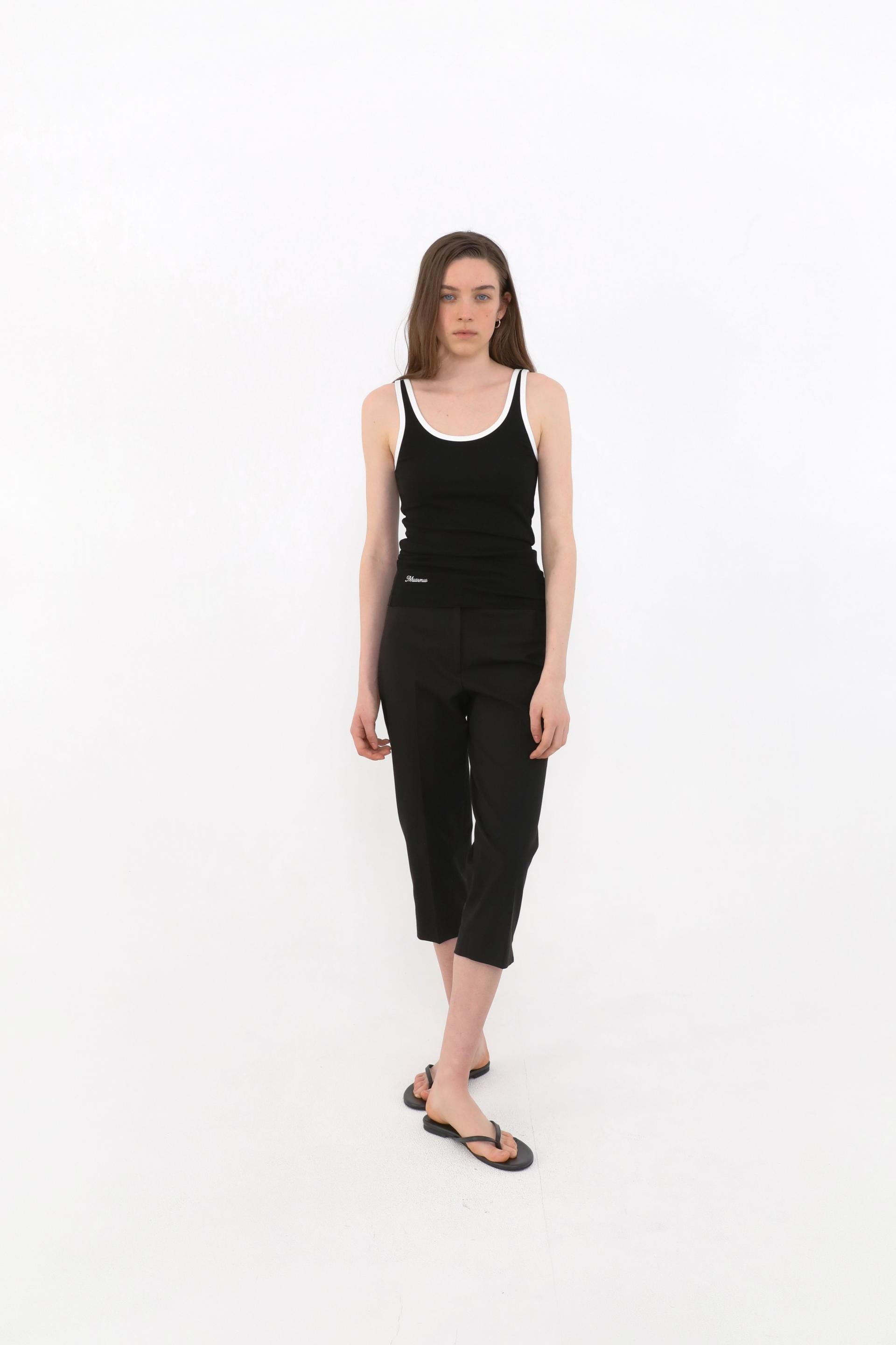 Leon Contrast Sleeveless [Black]