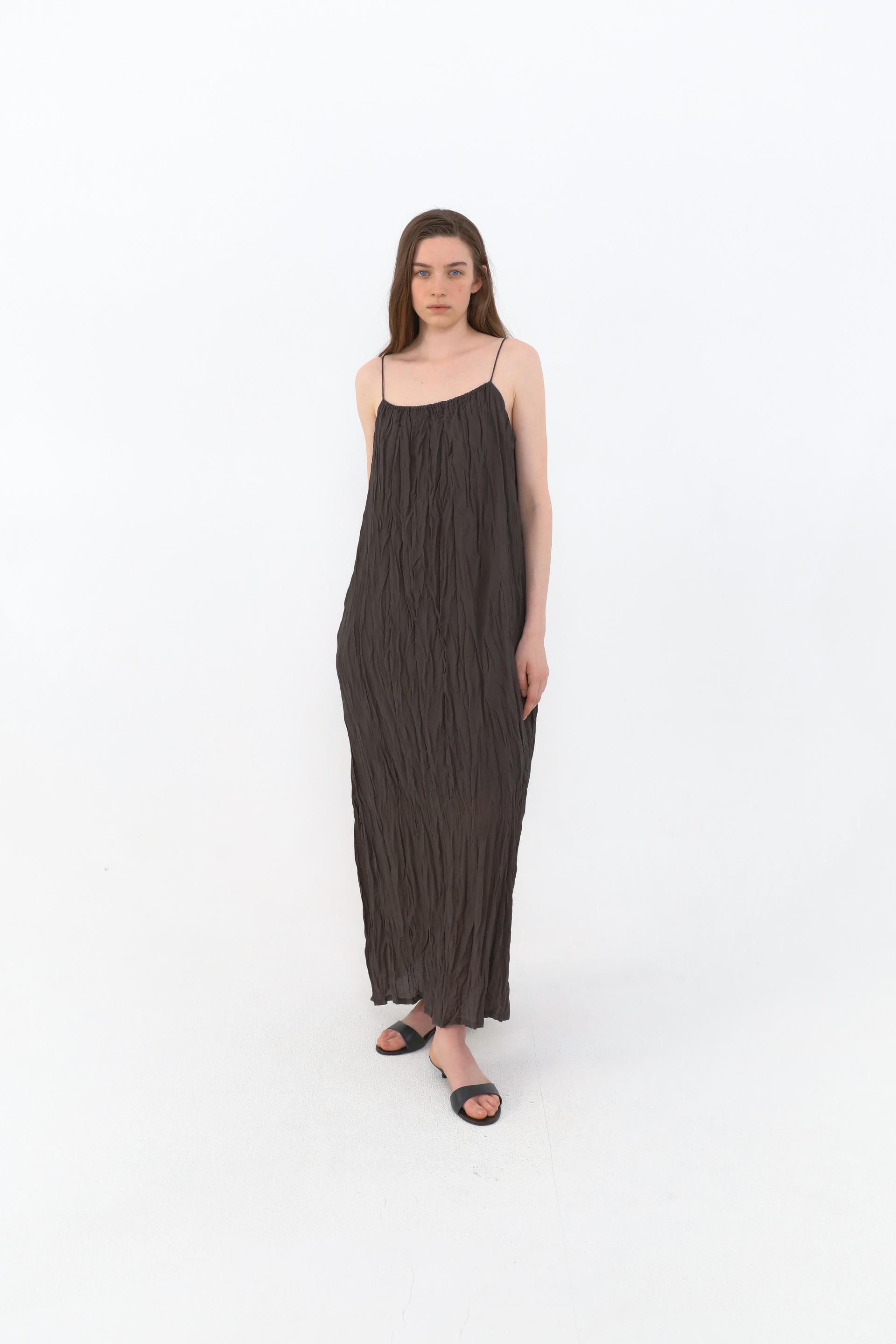 Maren Twist Scarf Dress [Brown]