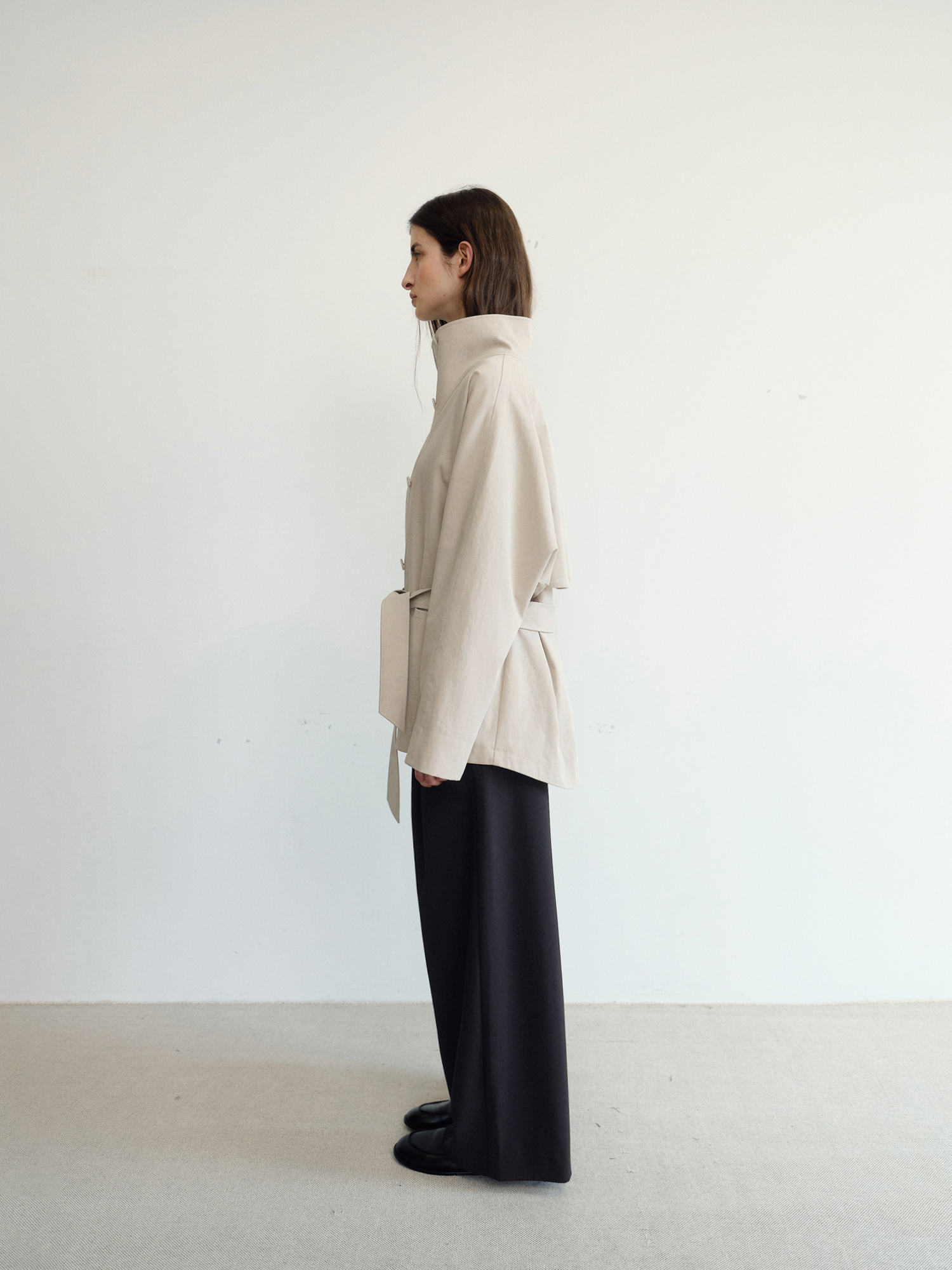 Dane Half Trench Coat [Beige]