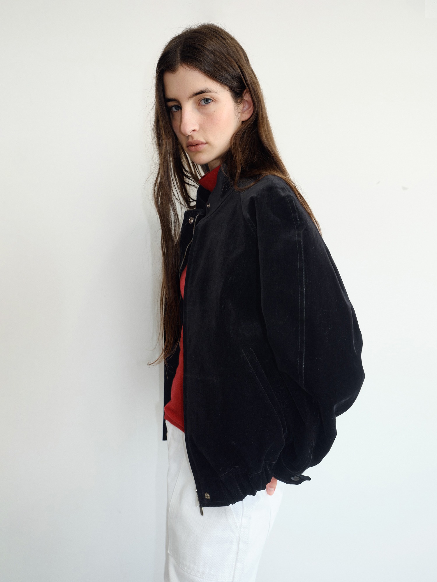 Walker Velvet Blouson [Black]