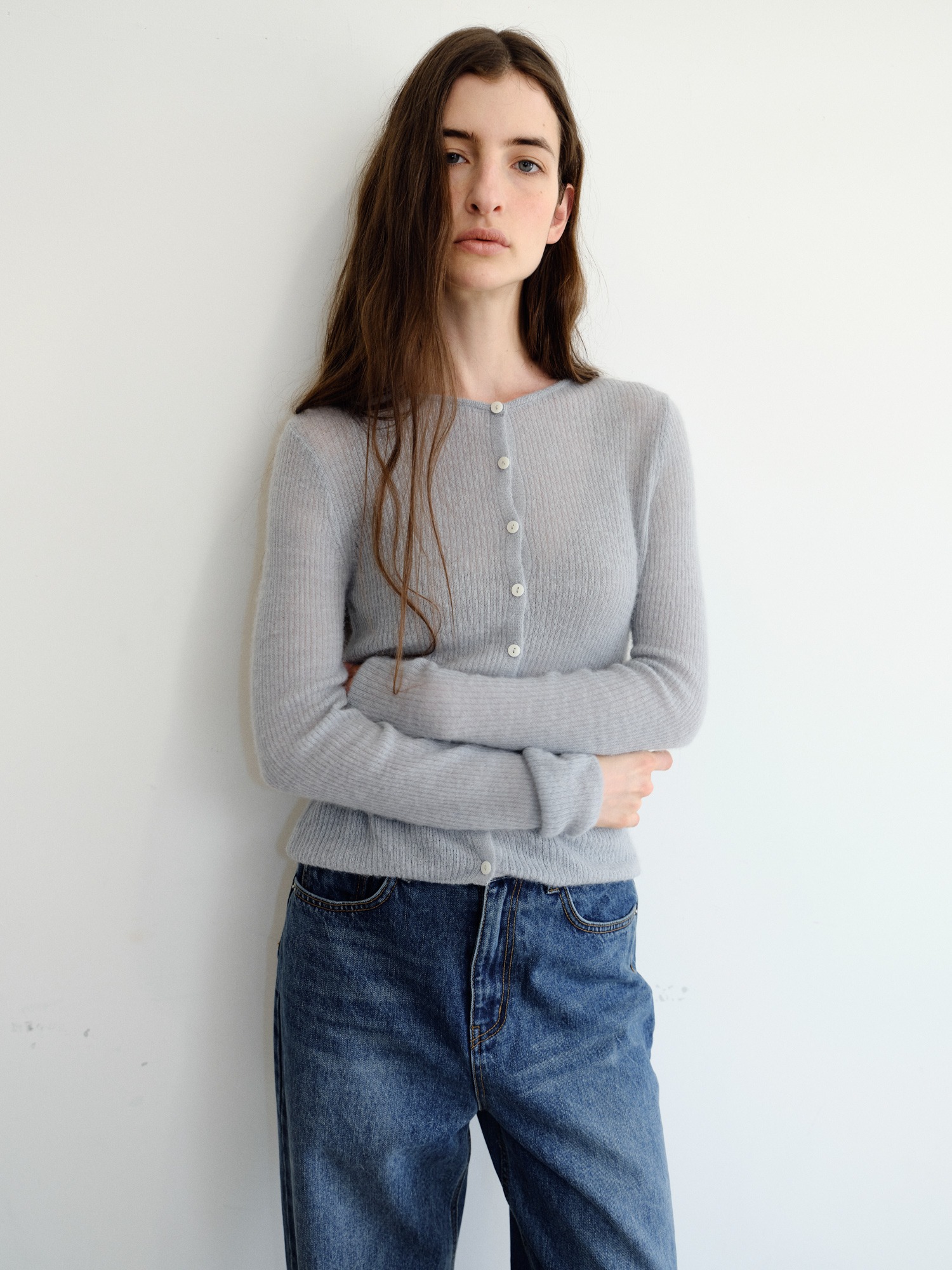 Elio Wool Knit Cardigan [Mint]