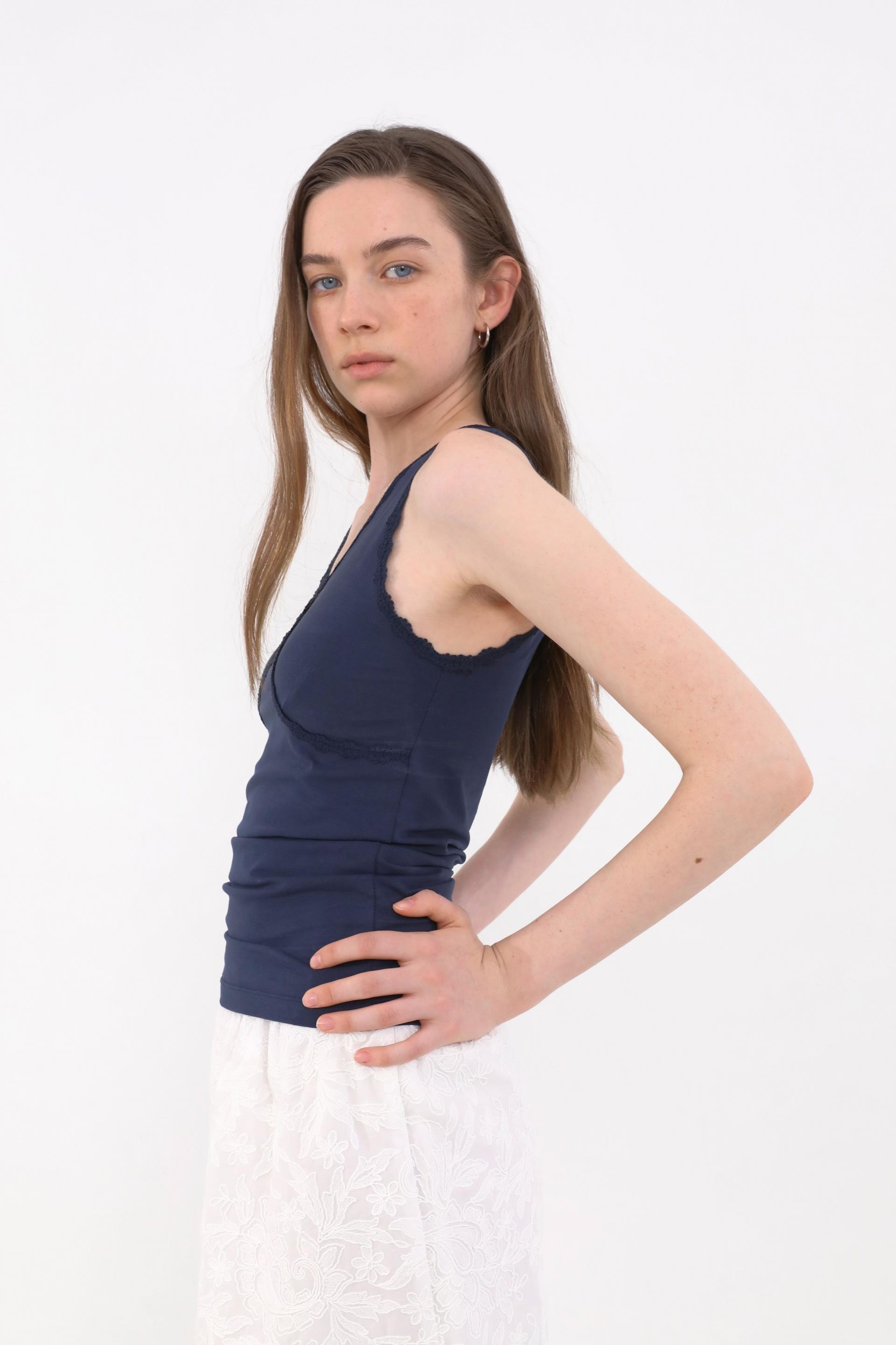 Eto Lace Sleeveless [Navy]