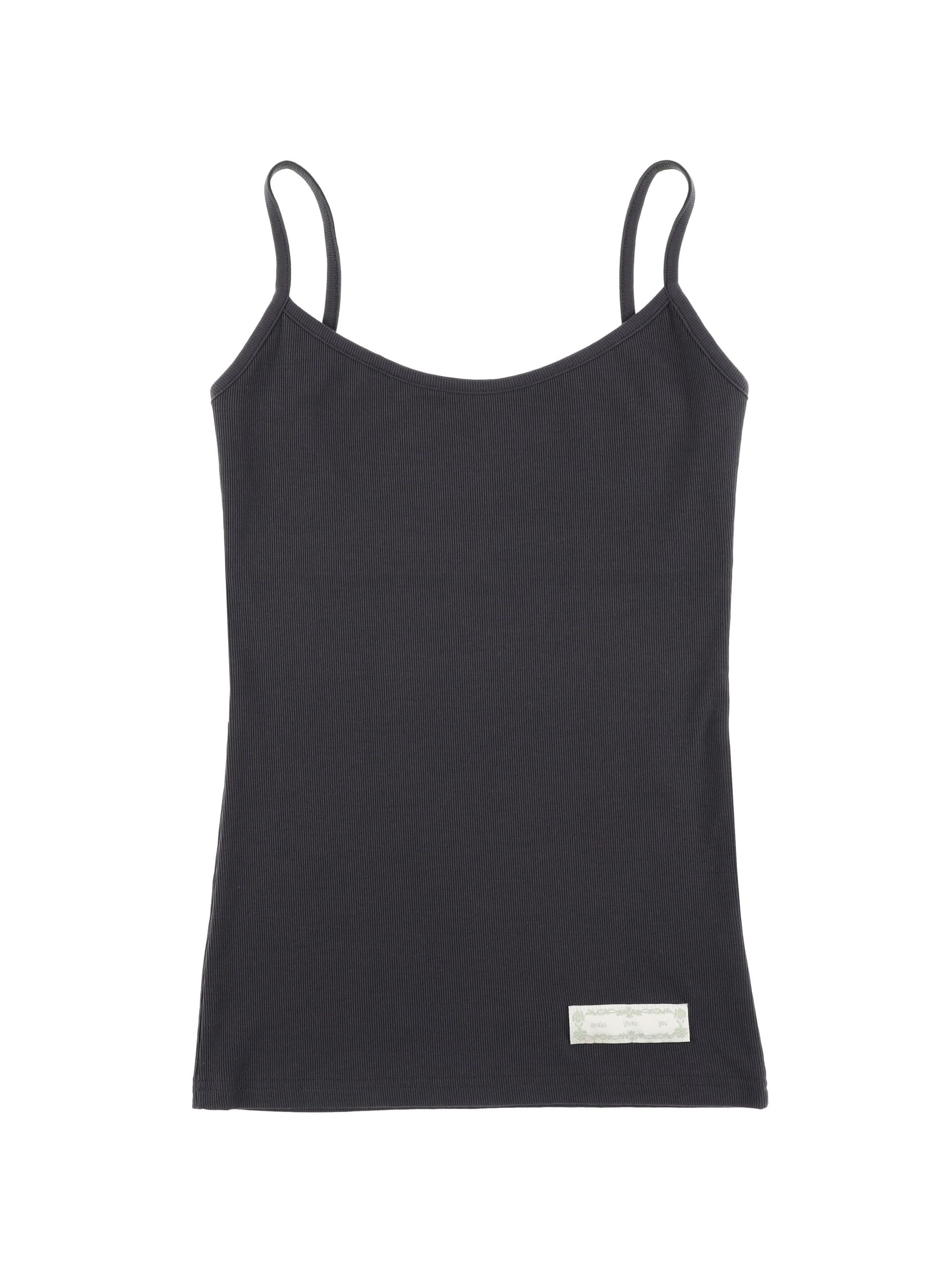EASY OPEN BACK SLEEVELESS (CHARCOAL)