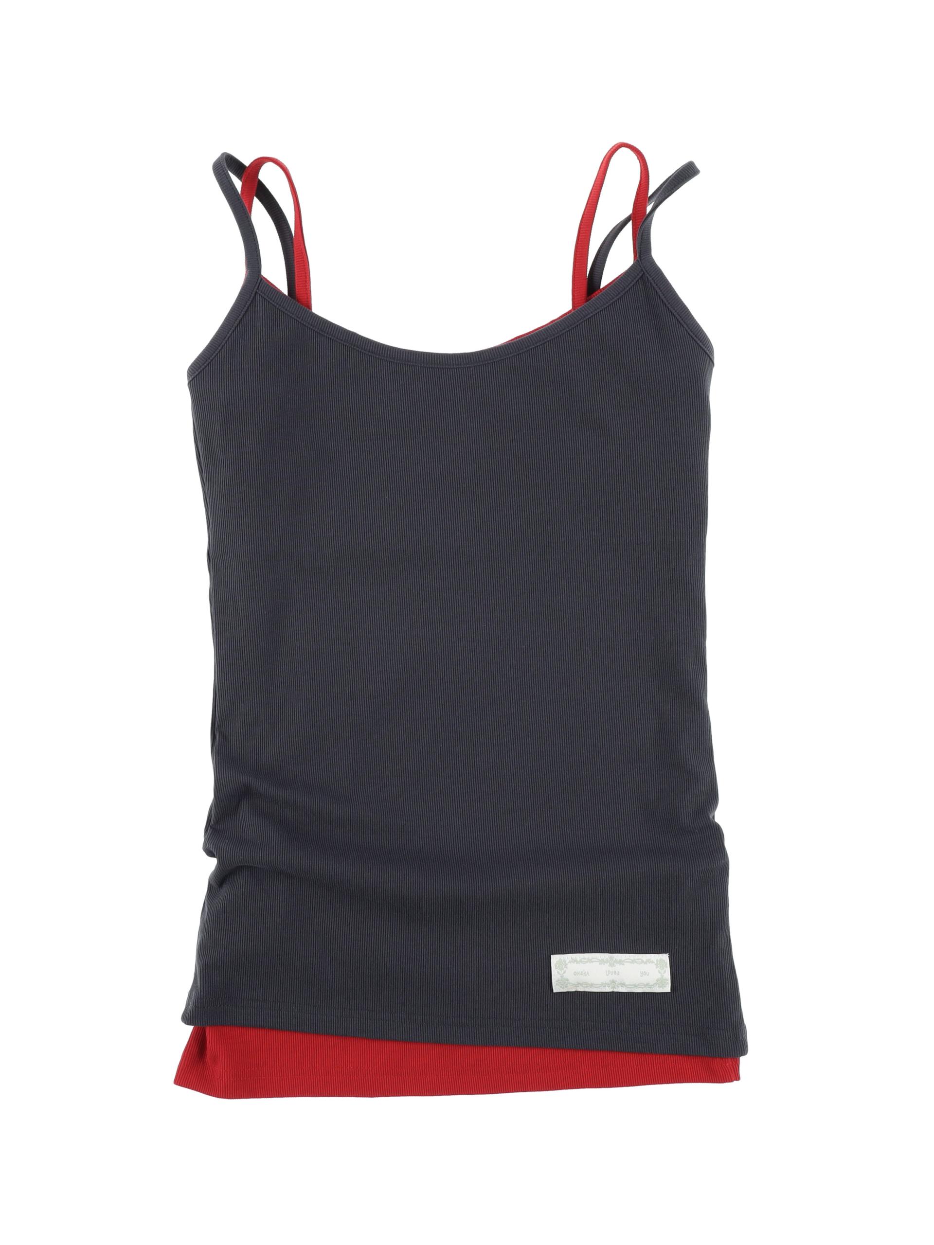 EASY OPEN BACK SLEEVELESS (CHARCOAL)