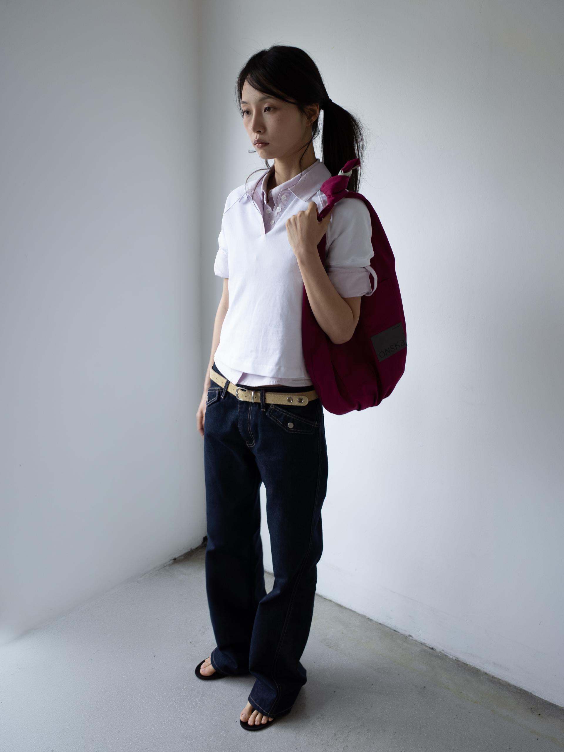 [3차] REVERSIBLE POCKET HALF BAG (CHERRY & MELON)