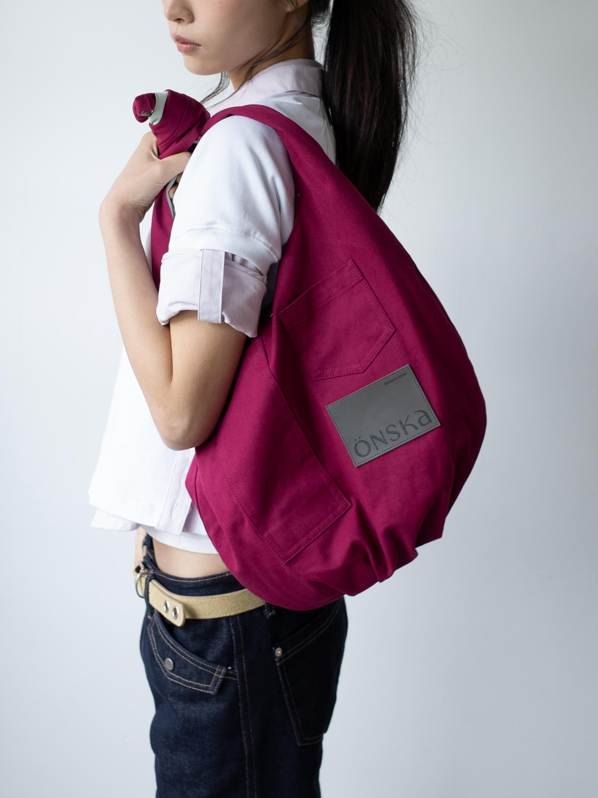 [3차] REVERSIBLE POCKET HALF BAG (CHERRY & MELON)