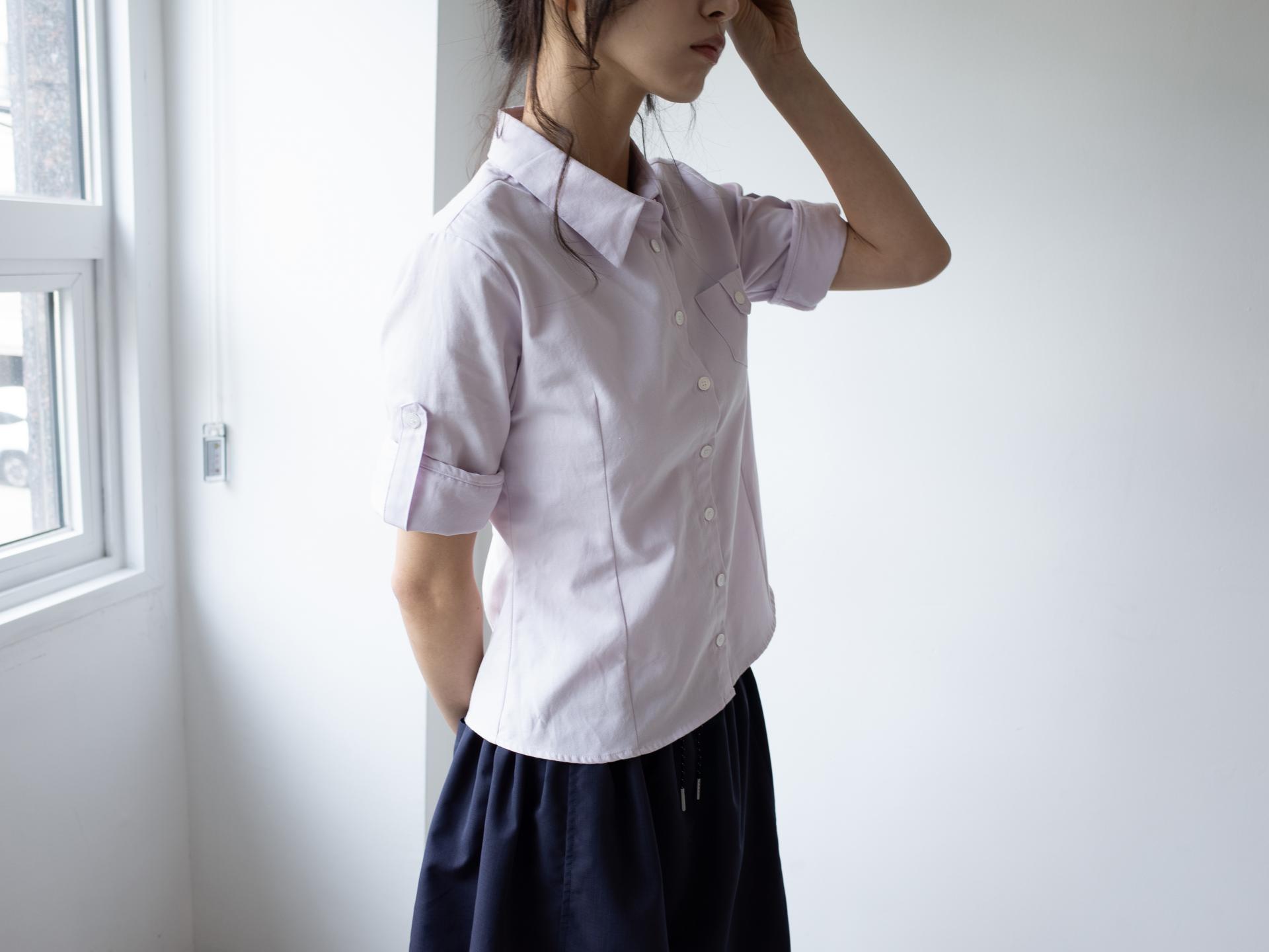 [3차] ROLL UP OXFORD SHIRT (PALE PINK)