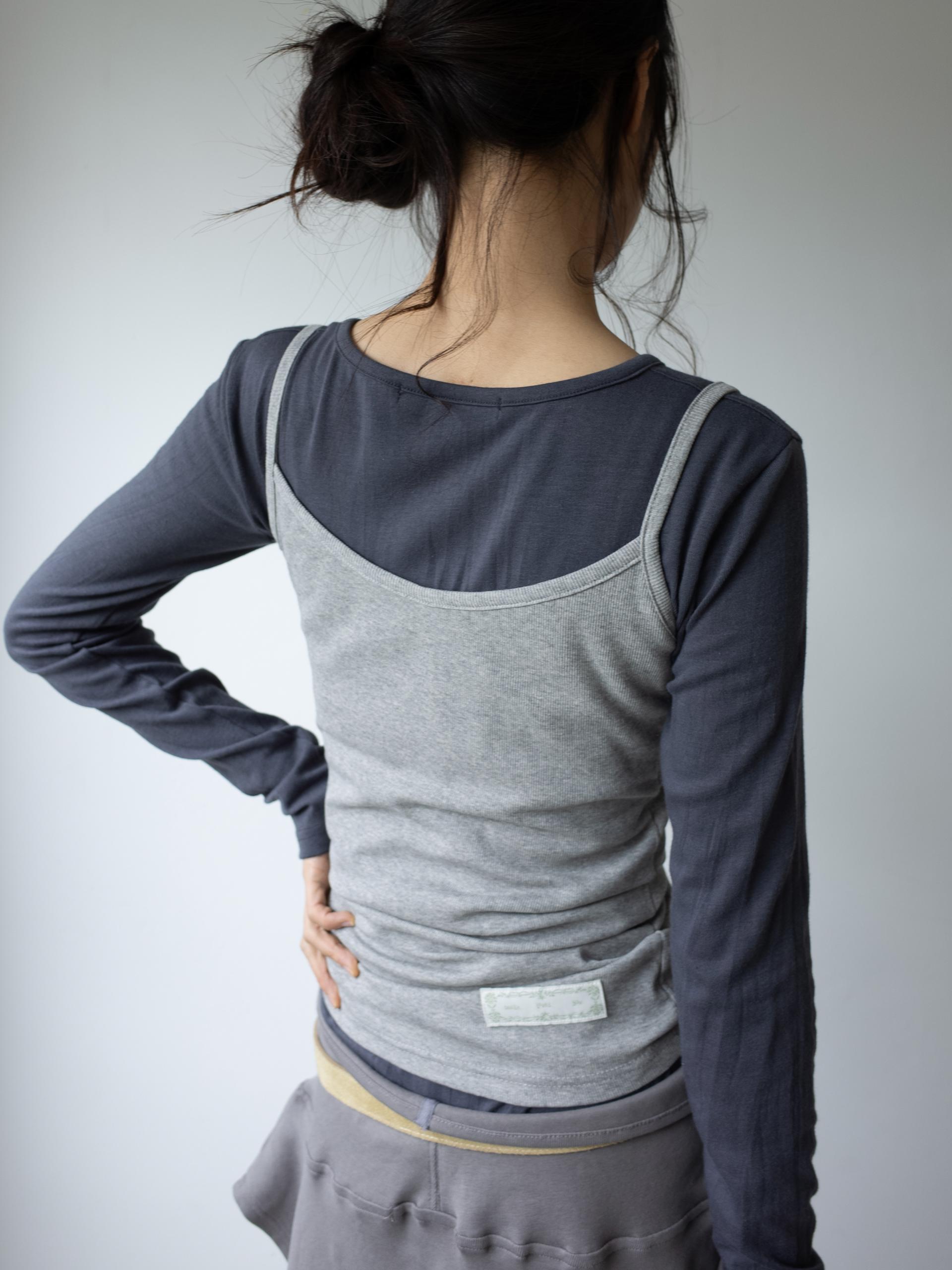 EASY OPEN BACK SLEEVELESS (MELANGE)