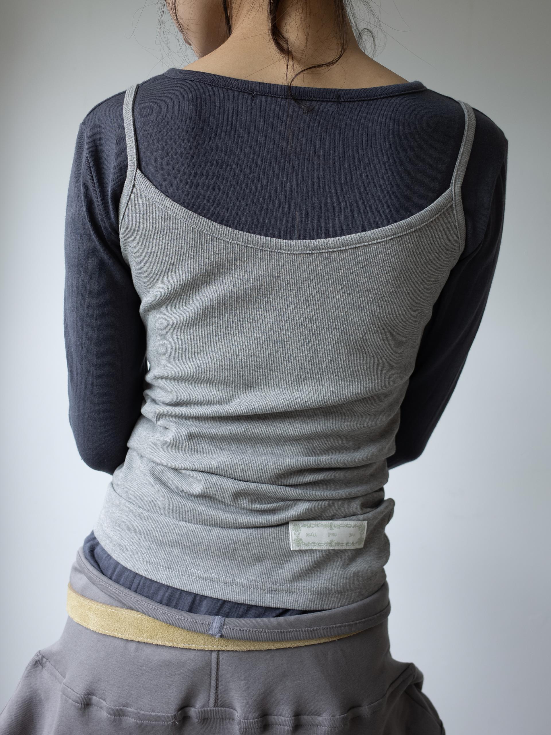 EASY OPEN BACK SLEEVELESS (MELANGE)