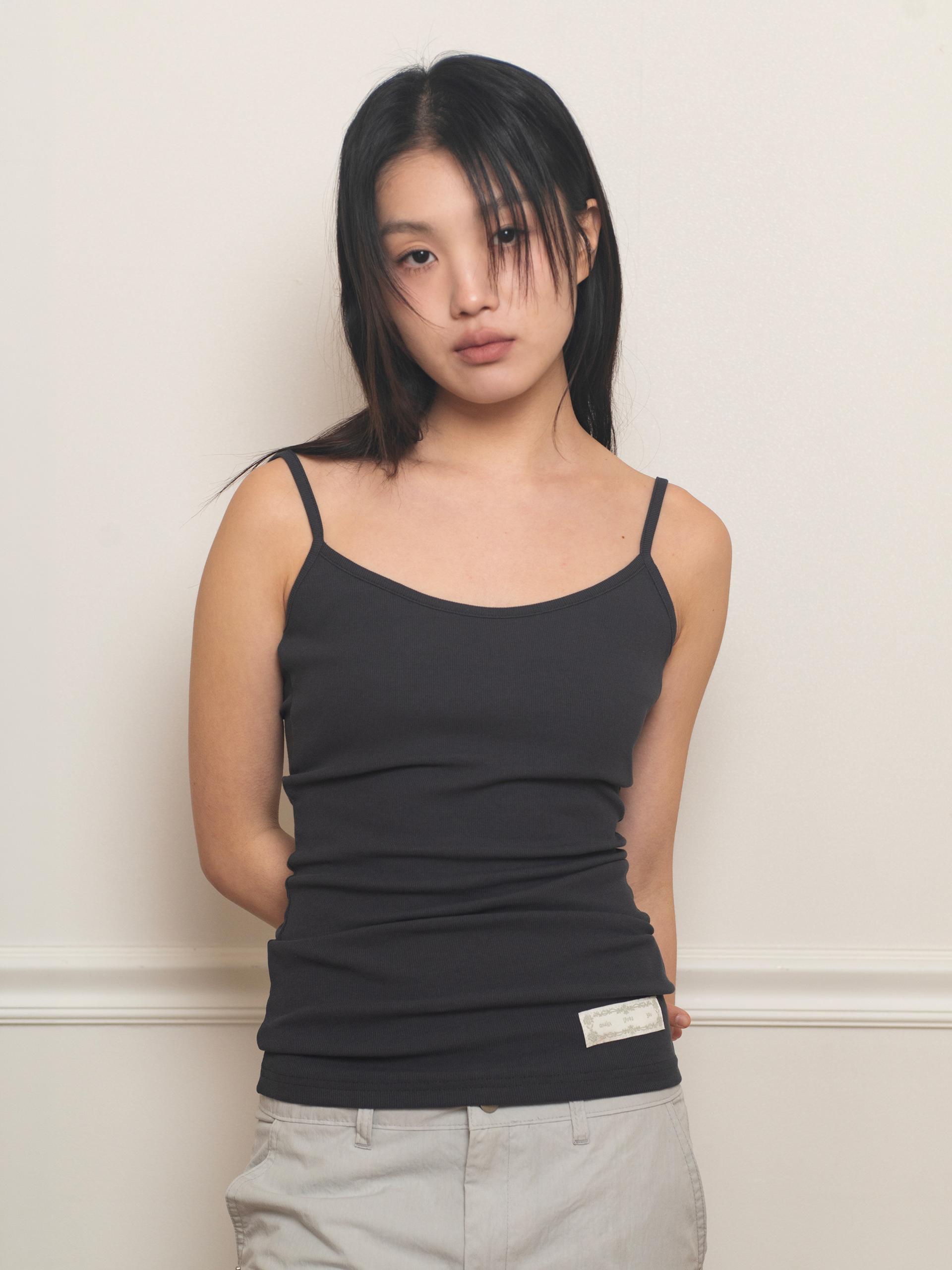EASY OPEN BACK SLEEVELESS (CHARCOAL)