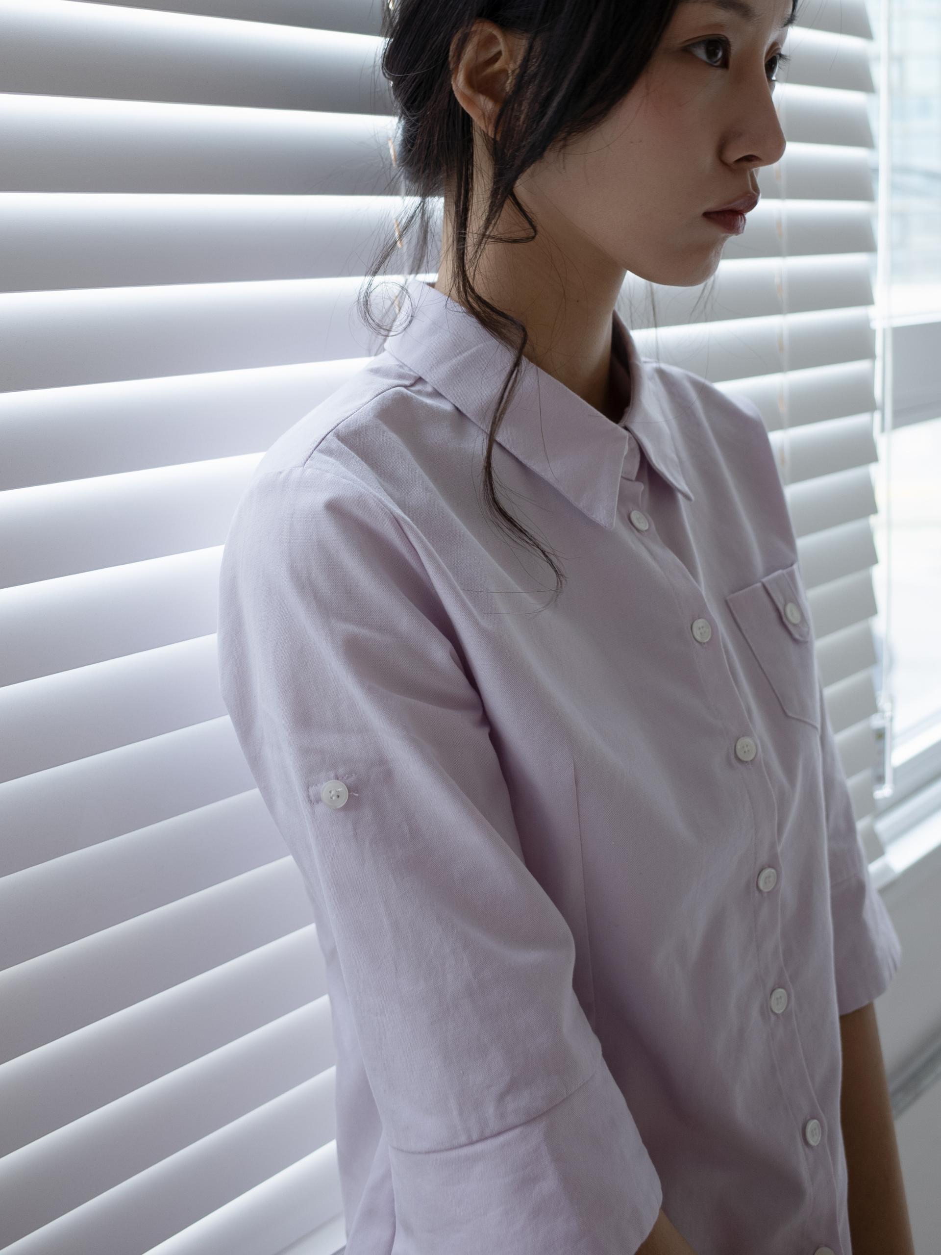 [3차] ROLL UP OXFORD SHIRT (PALE PINK)