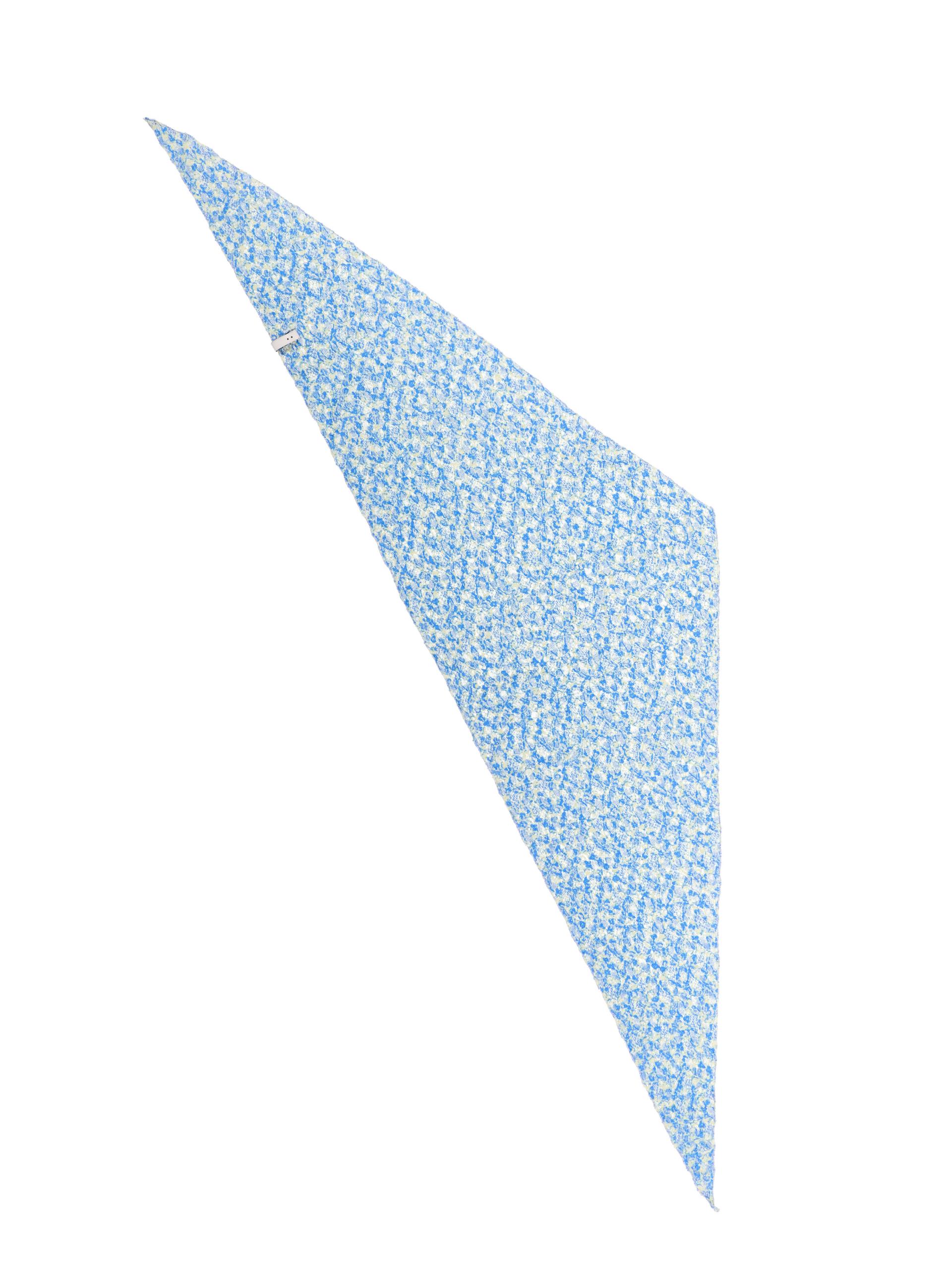 FLORAL PATTERN SCARF (BLUE)