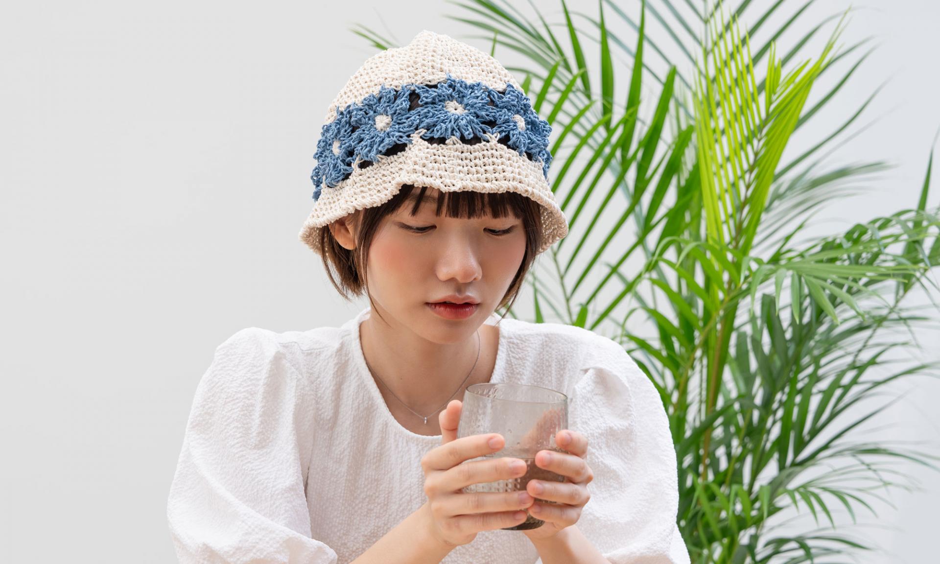 [DIY KIT] BIG FLOWER HAT