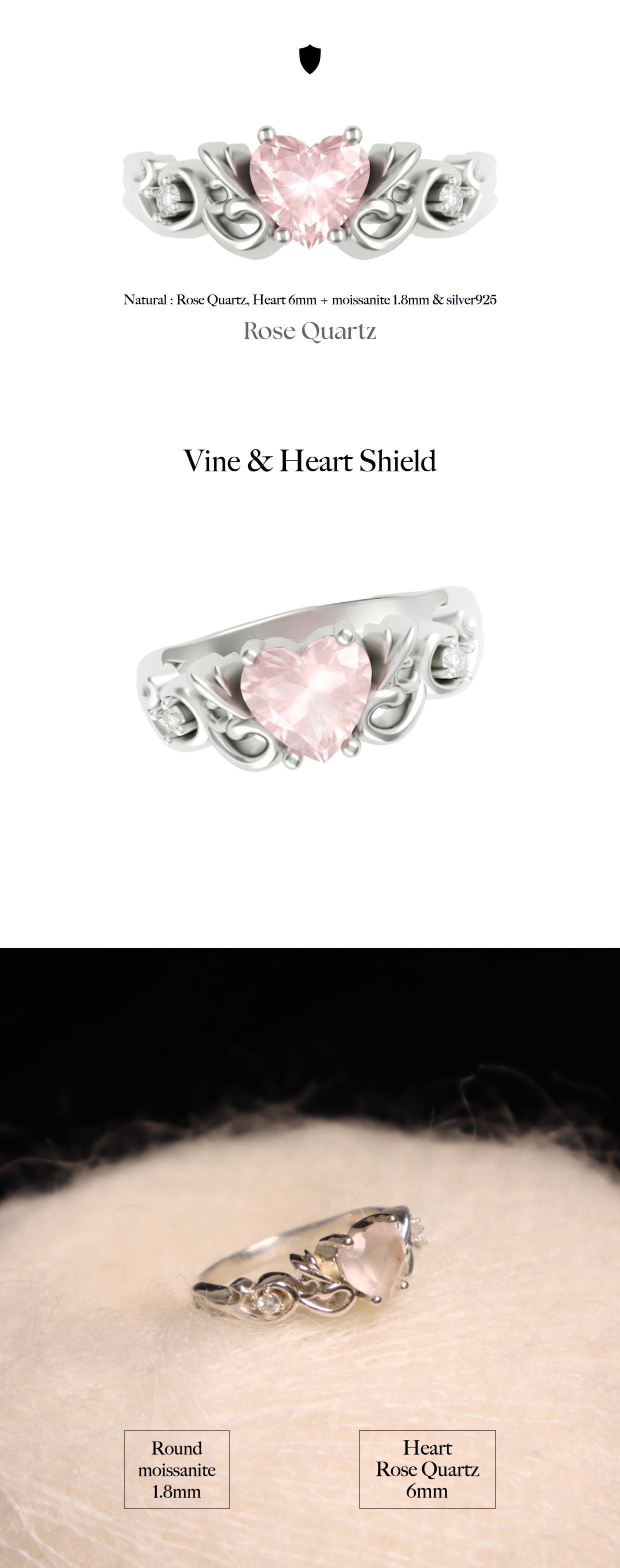 Heart Shield Ring