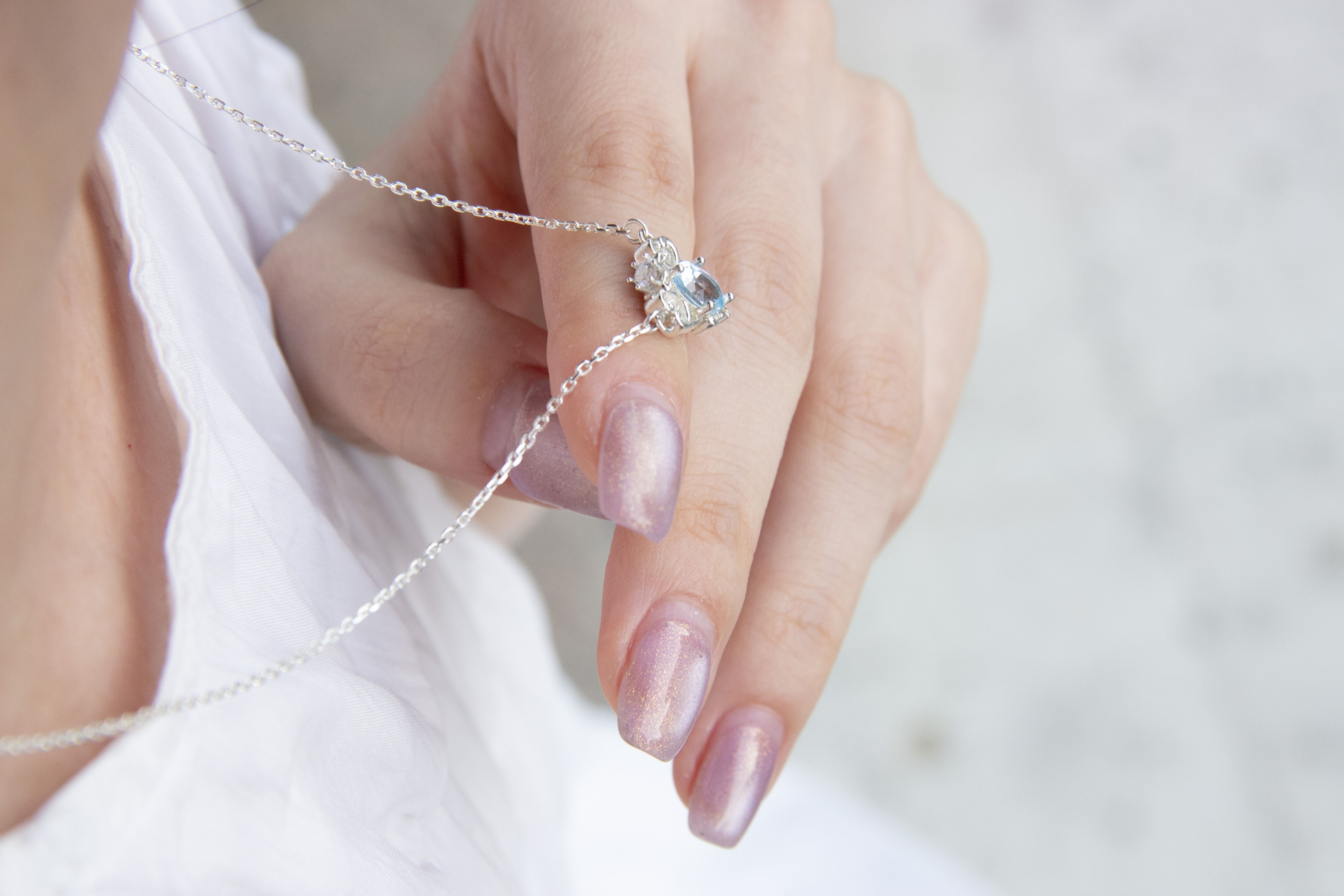Sealing Wish Necklace_소원의 비약 목걸이_스카이토파즈